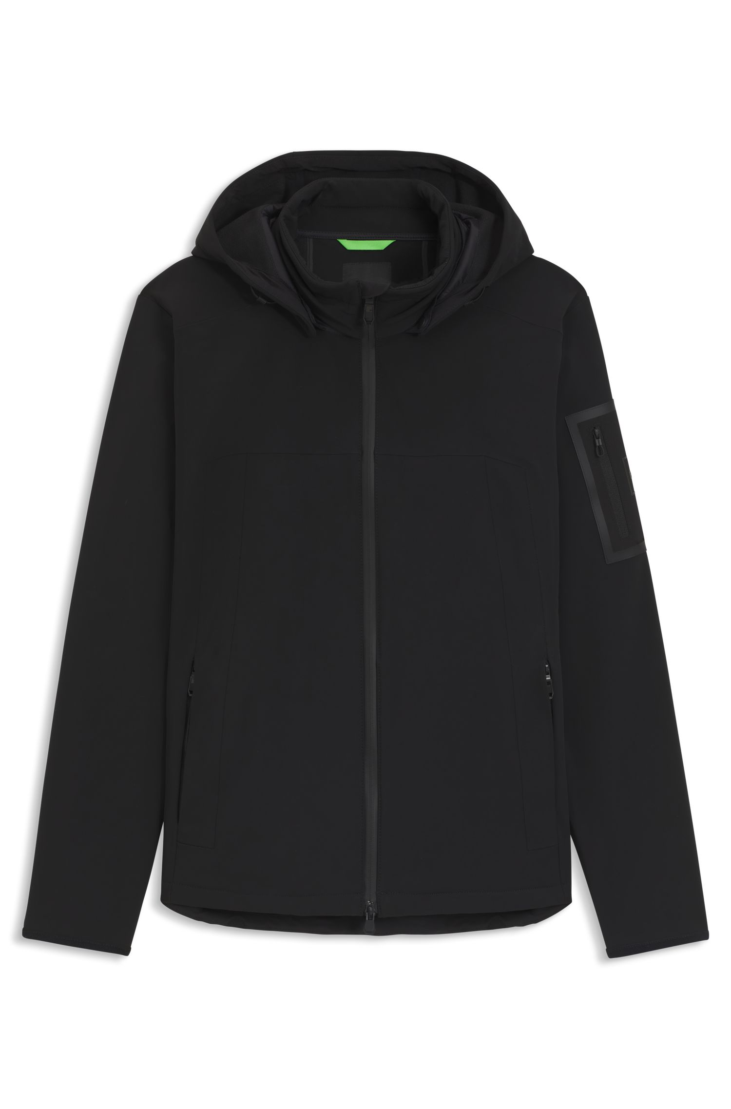 【BOSS博斯】可拆卸连帽软壳夹克