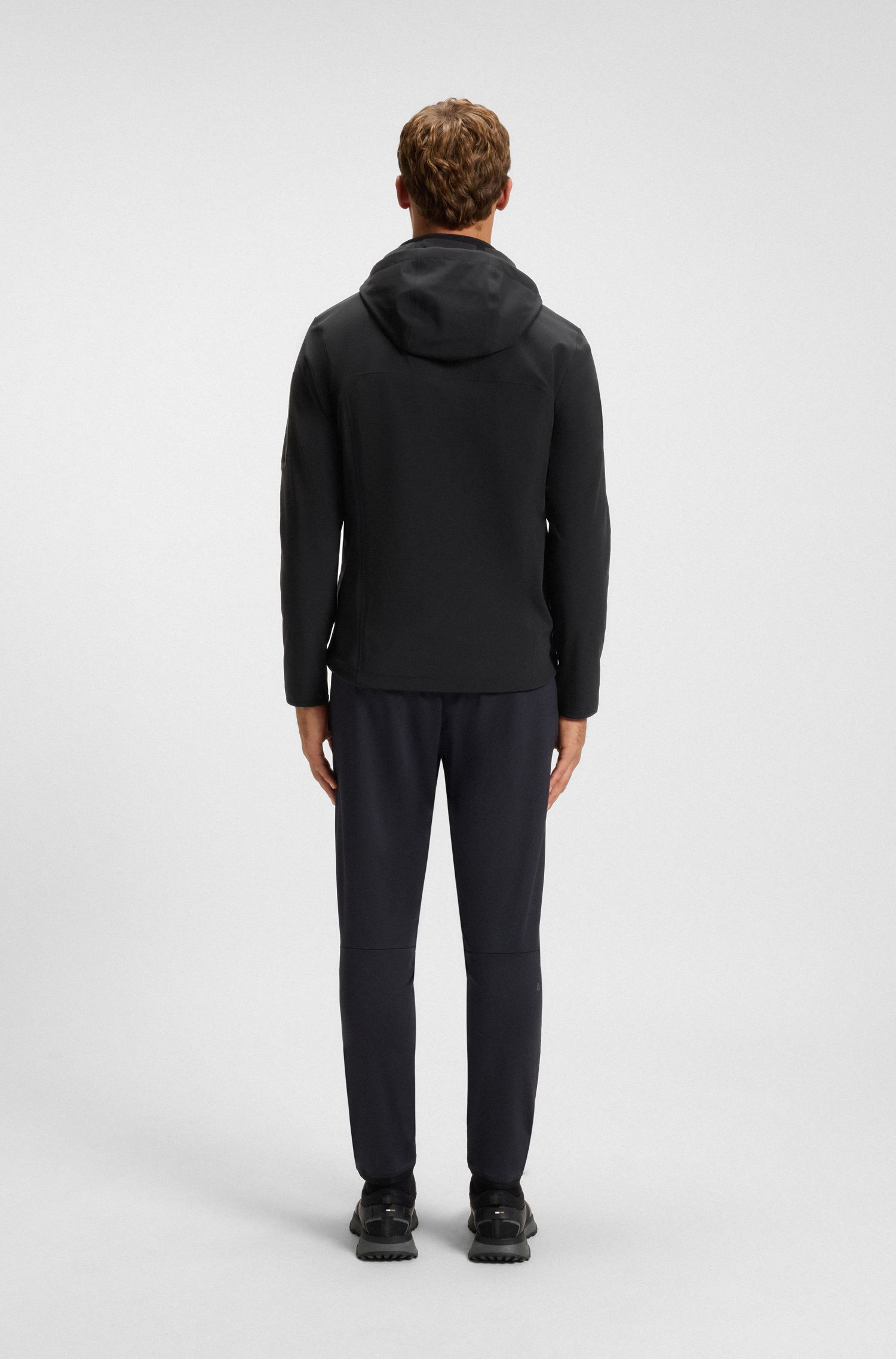 【BOSS博斯】可拆卸连帽软壳夹克