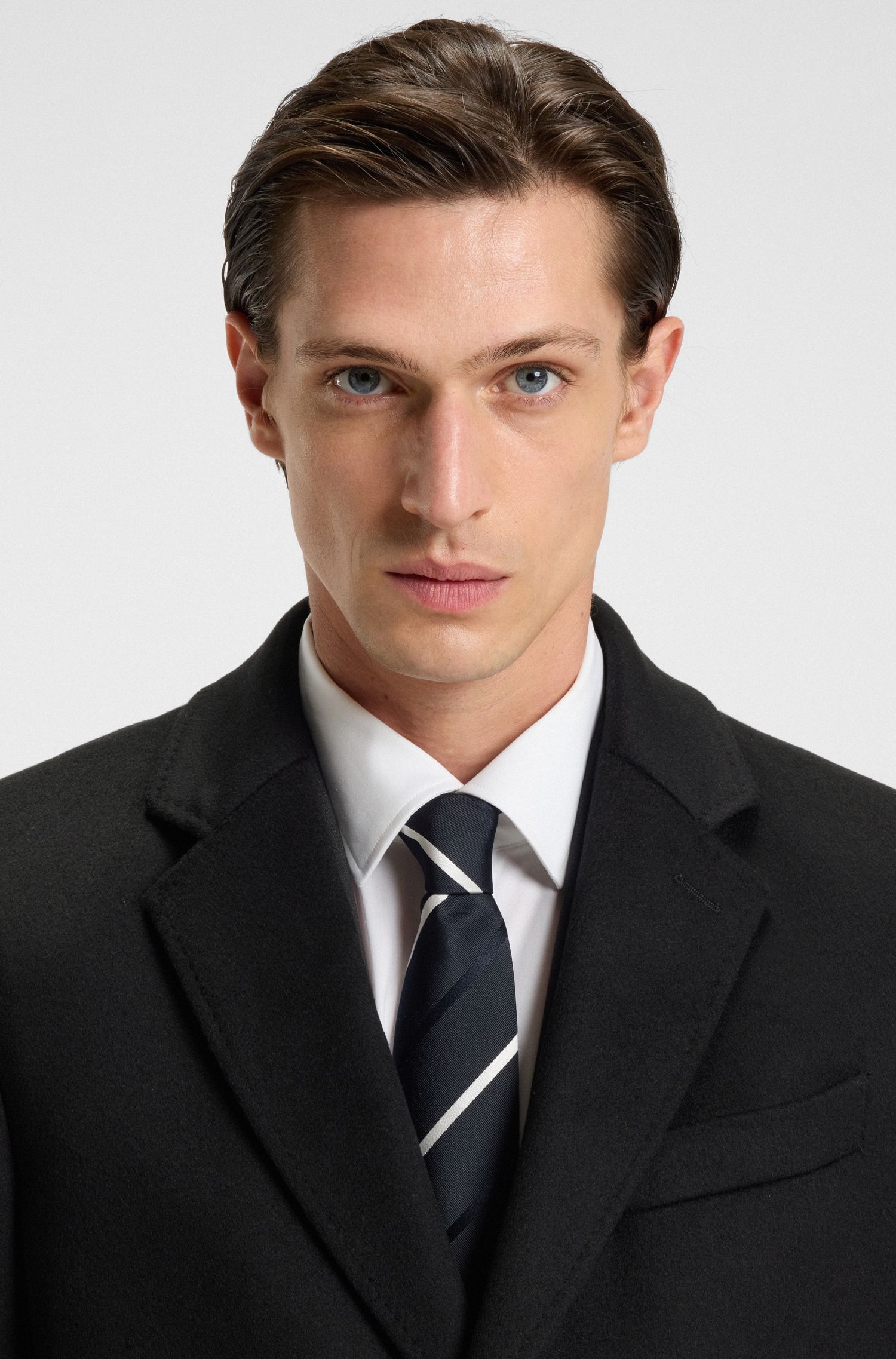 【BOSS博斯】羊毛加羊绒修身版型外套