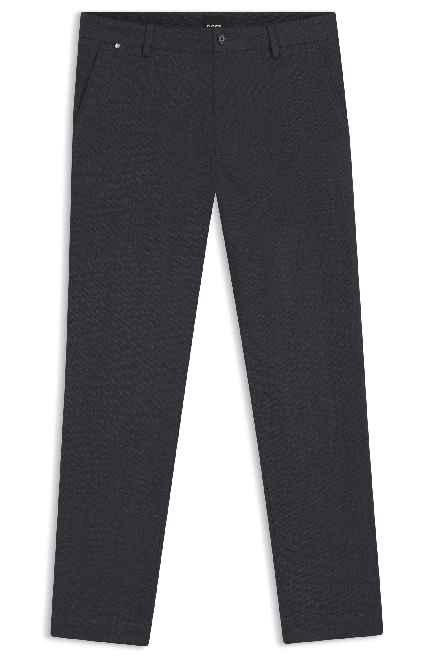 【BOSS博斯】拉绒斜纹布现代版型长裤