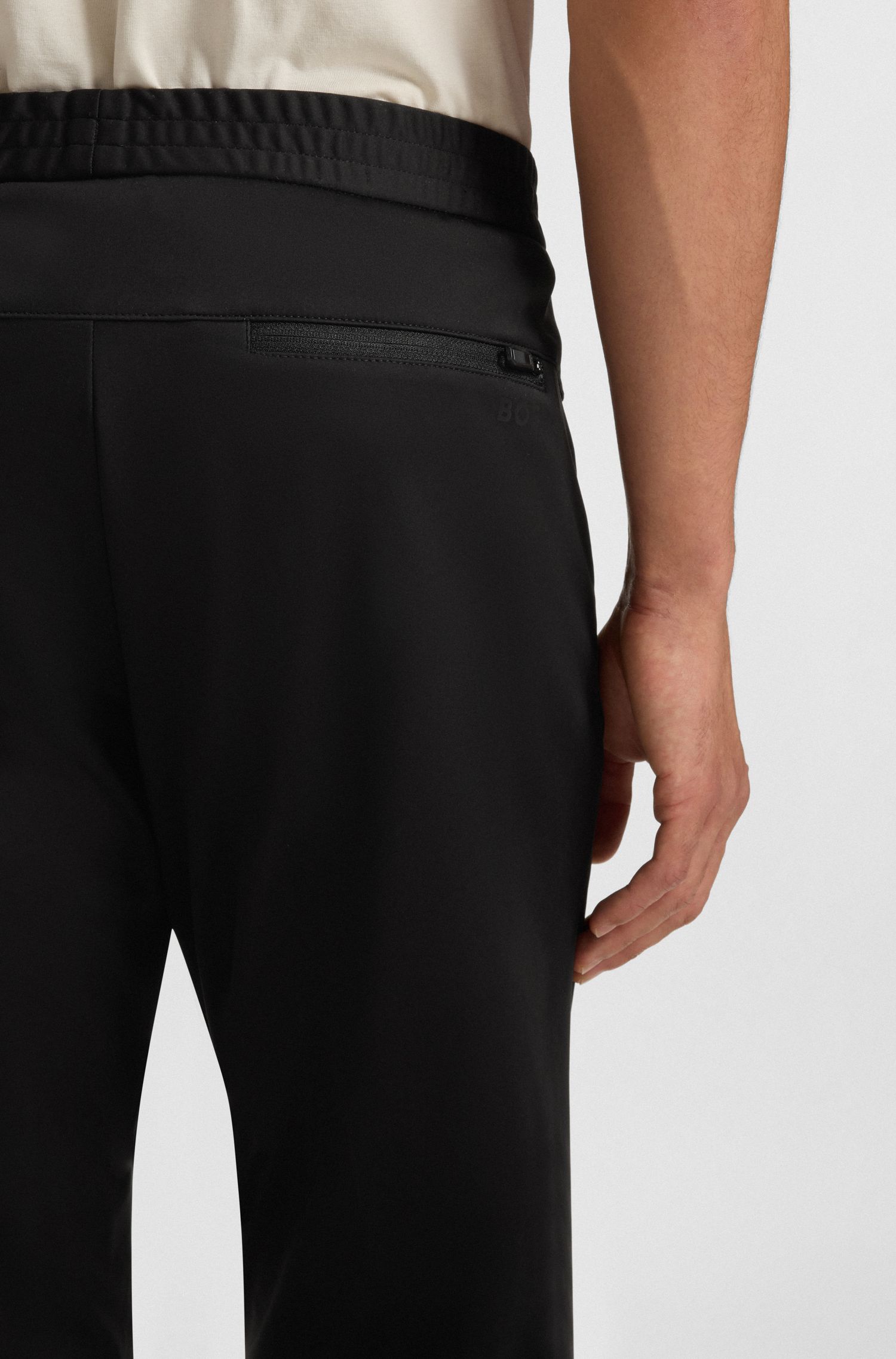 【BOSS博斯】抓绒内里长裤