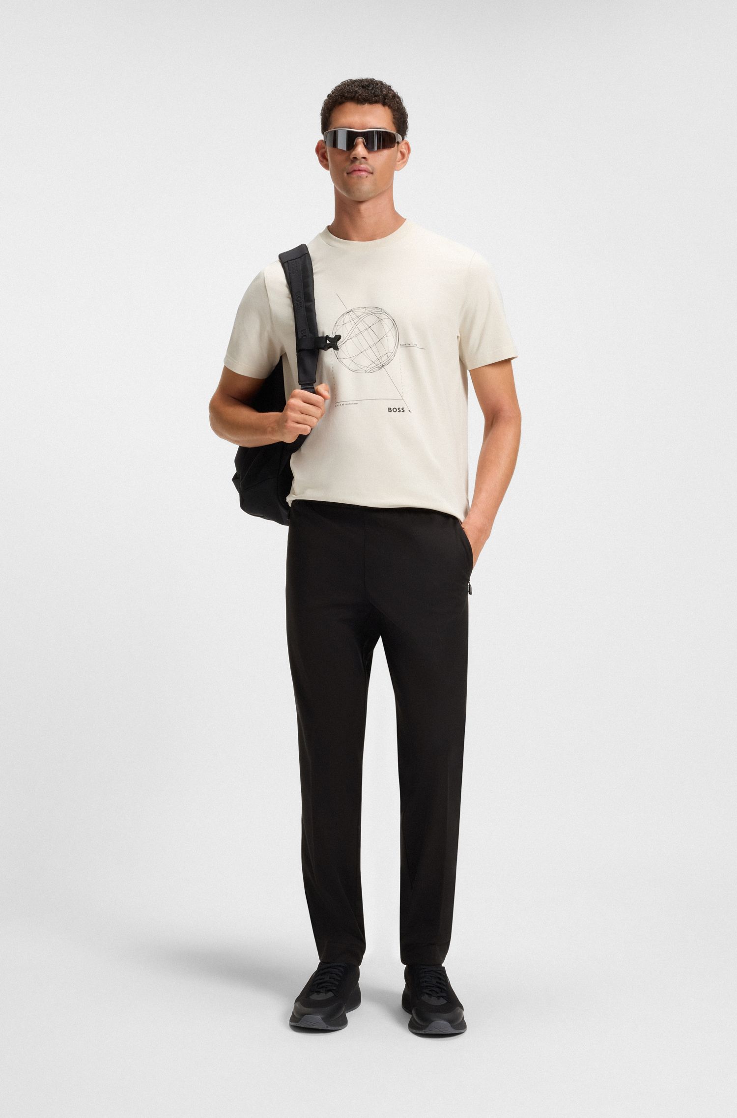 【BOSS博斯】抓绒内里长裤