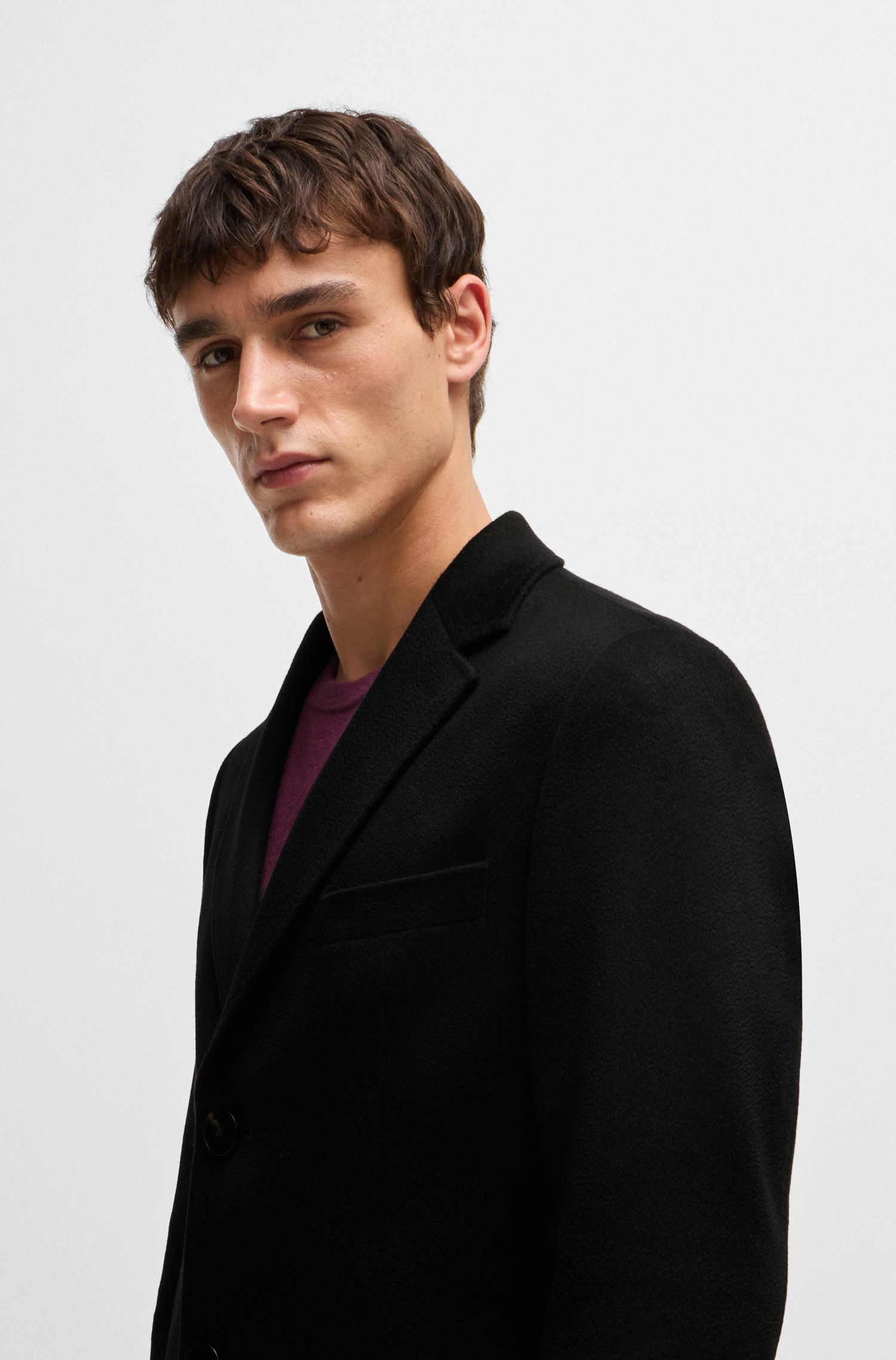 【BOSS博斯】羊绒修身版大衣