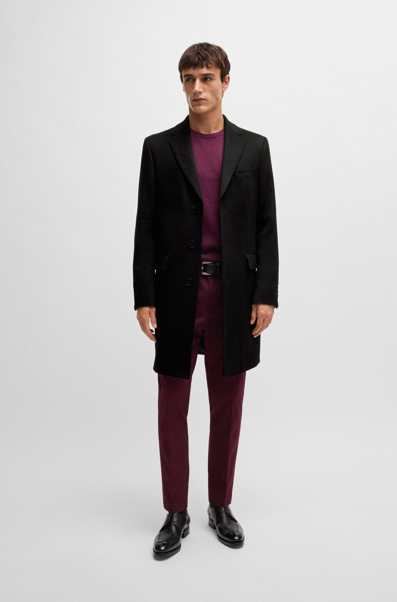 【BOSS博斯】羊绒修身版大衣