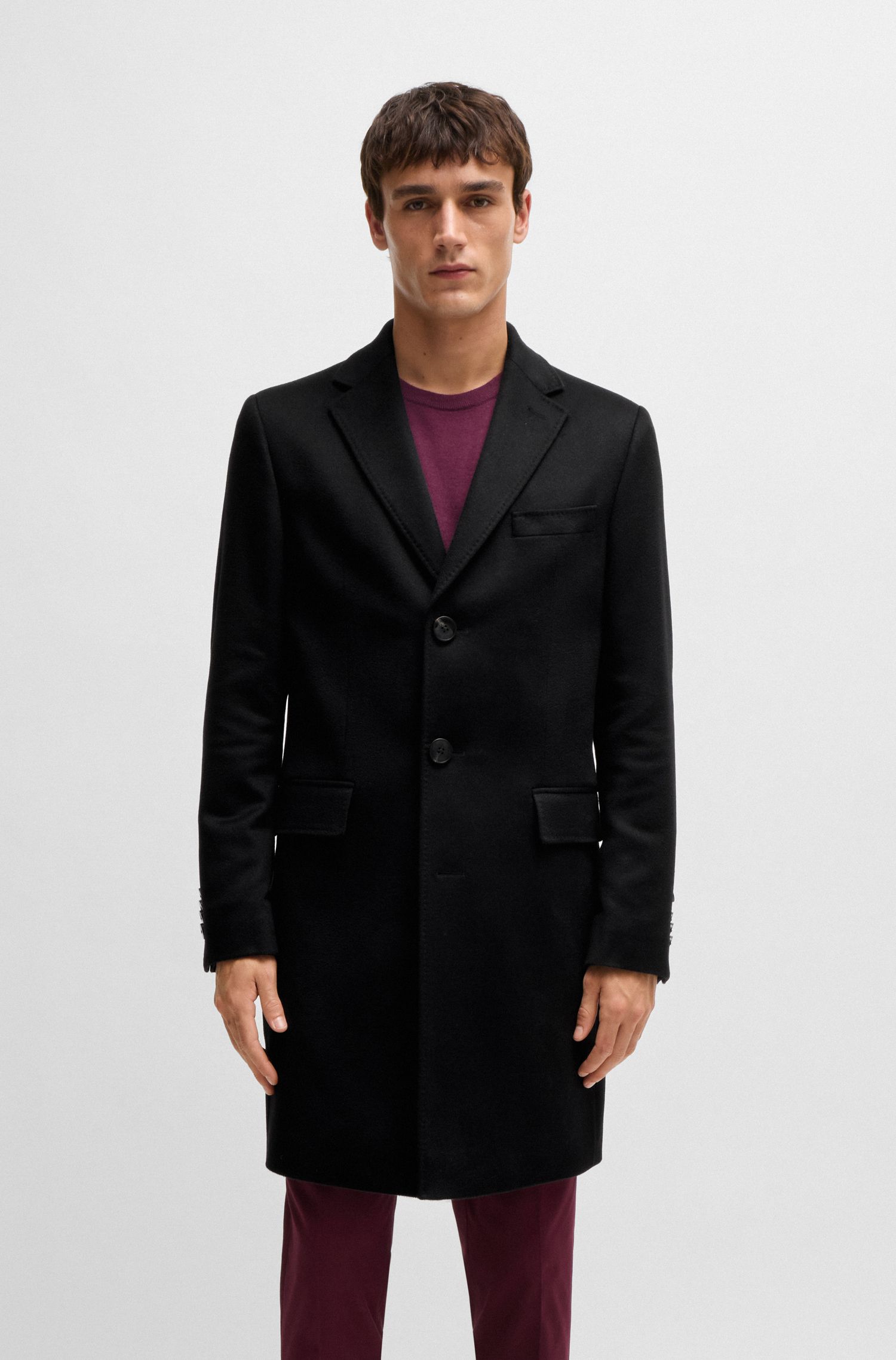 【BOSS博斯】羊绒修身版大衣