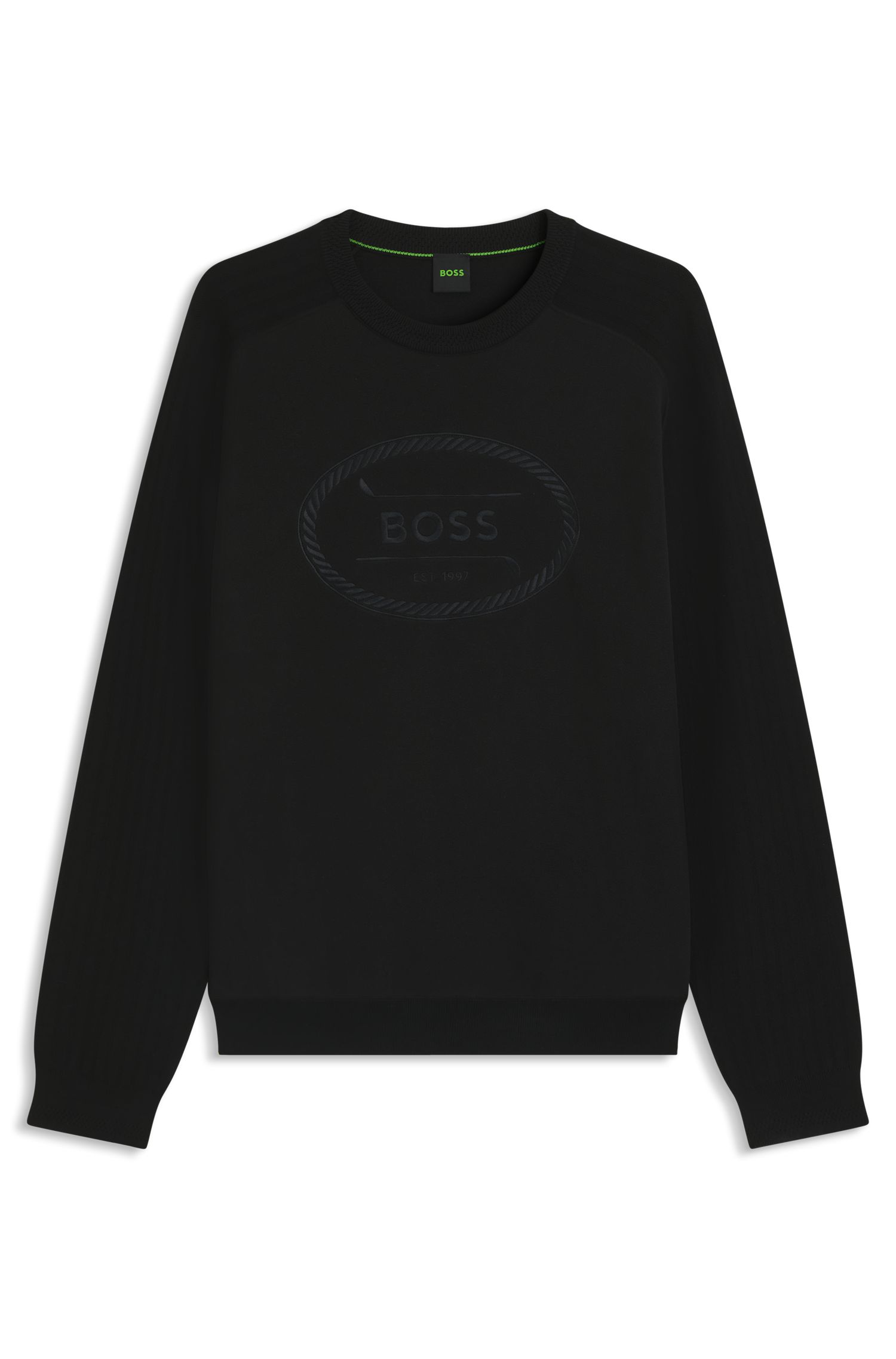 【BOSS博斯】防起绒徽标艺术图案毛衣