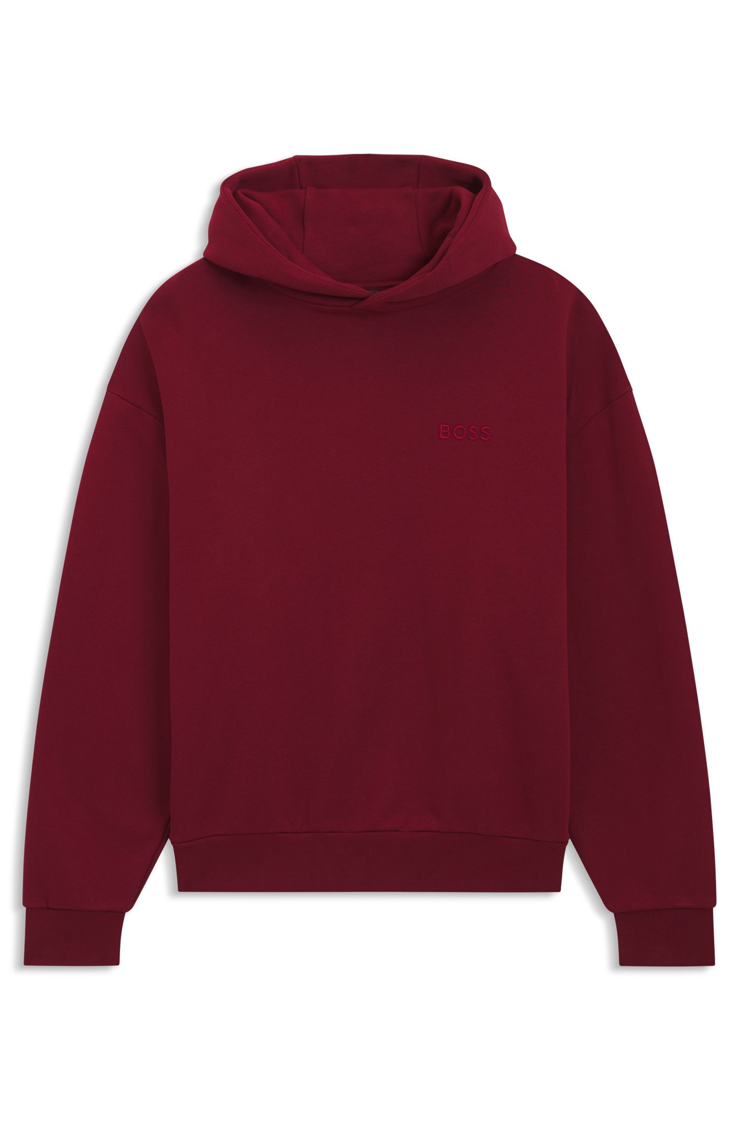 【BOSS博斯】艺术图案棉质毛圈布连帽衫