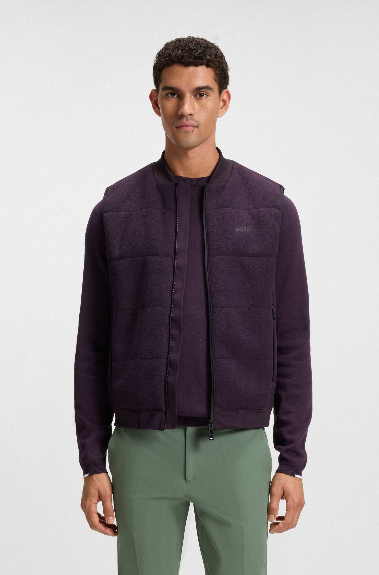 【BOSS博斯】抓绒细节马甲