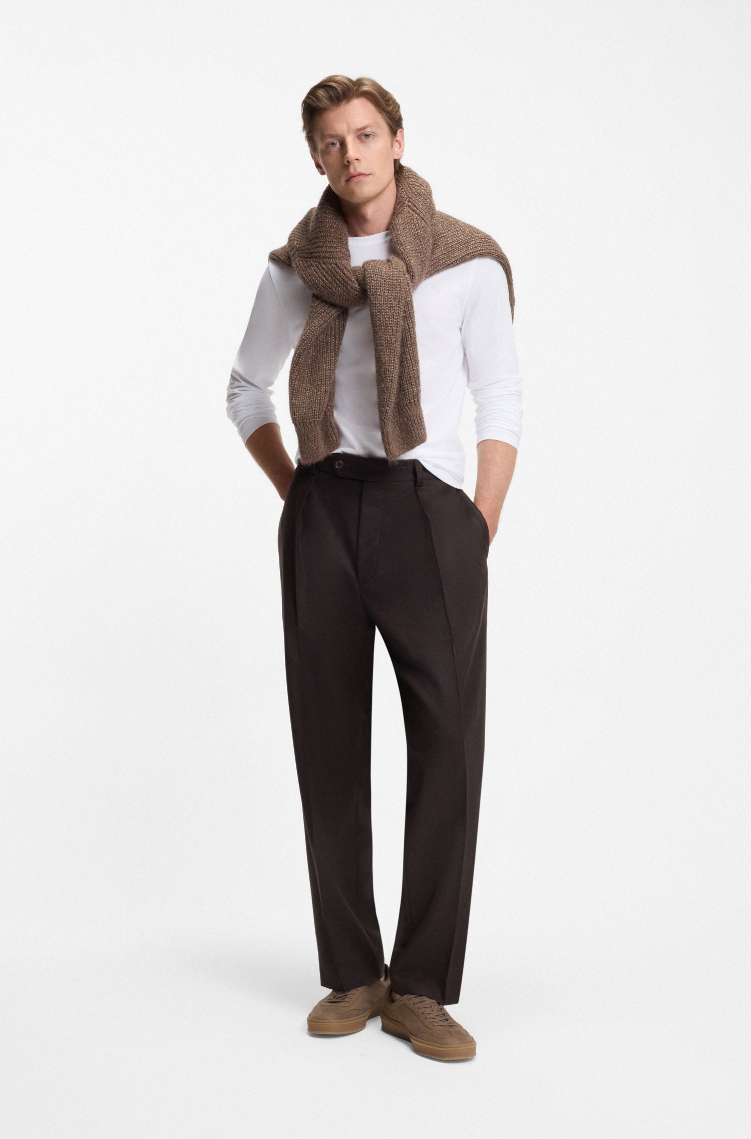 BECKHAM x BOSS 丝光棉 T 恤