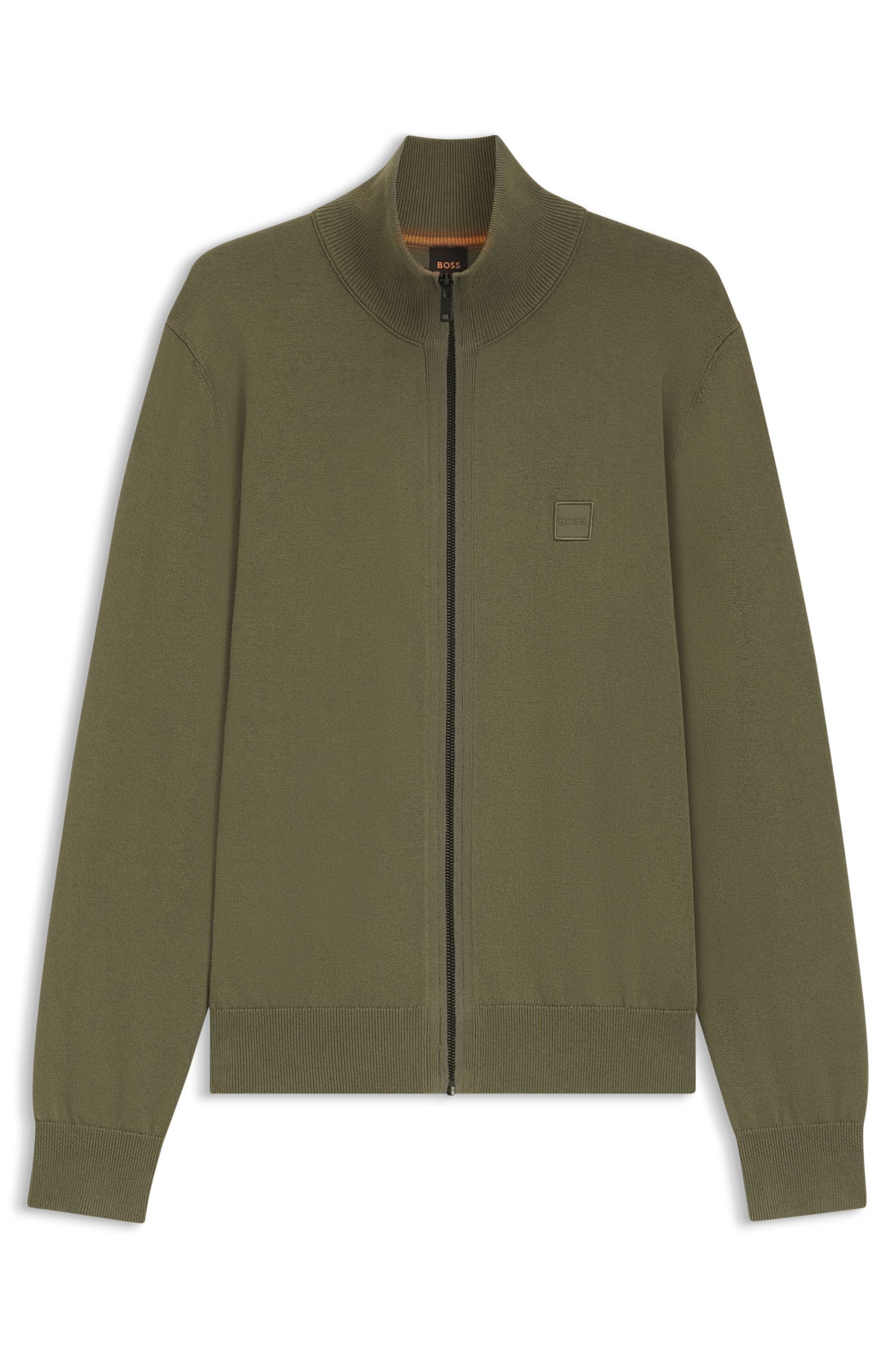 【BOSS博斯】棉和羊绒混纺针织夹克