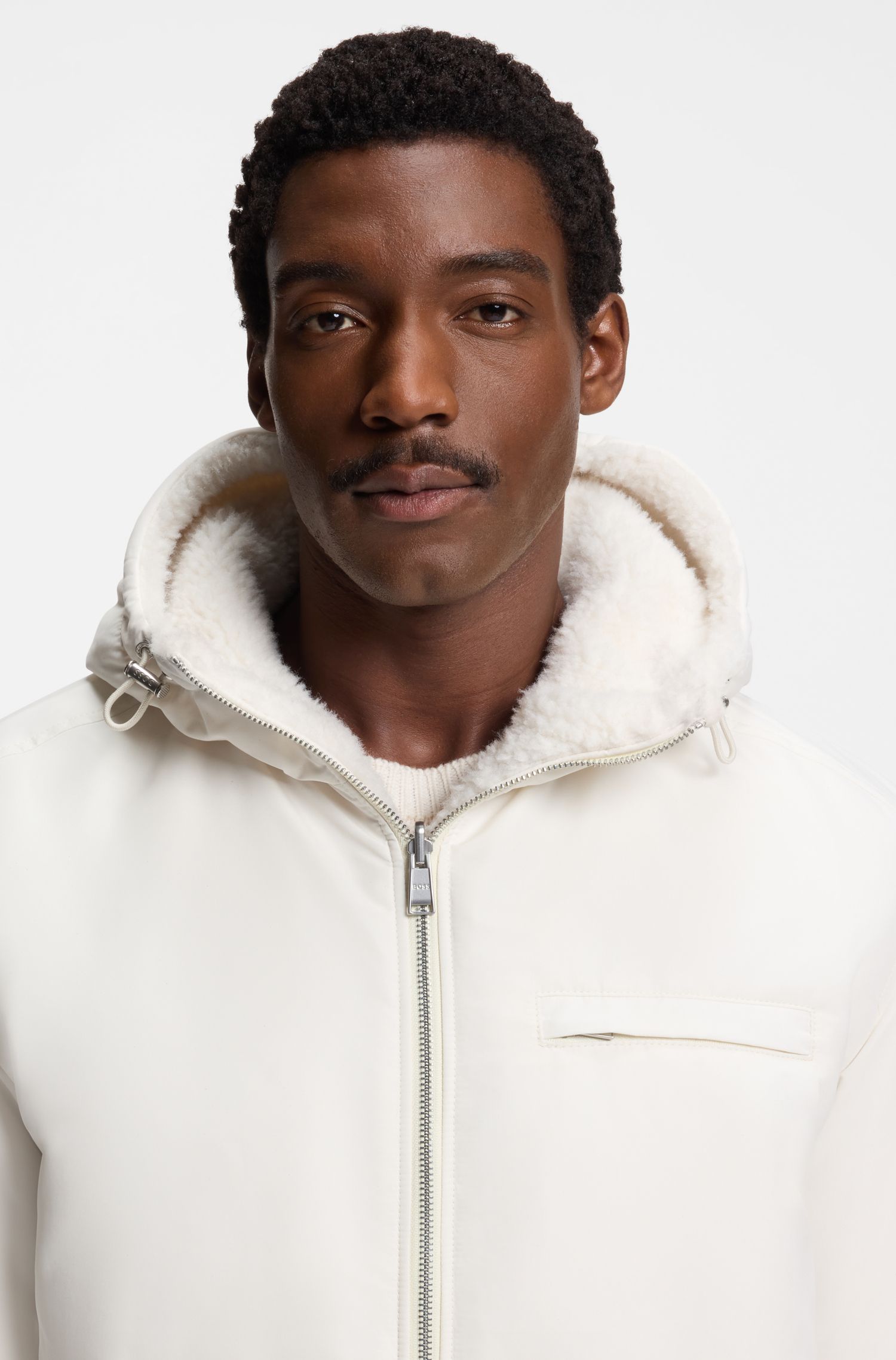 BOSS x Steiff 双面泰迪布夹克