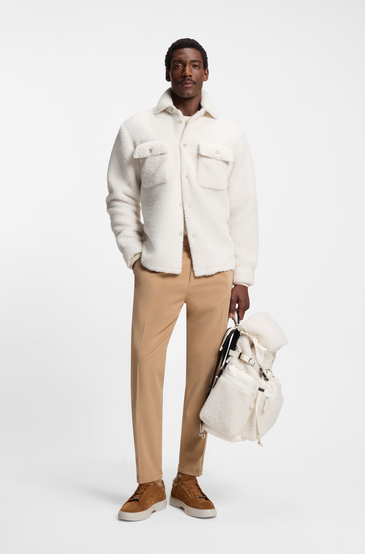 BOSS x Steiff 泰迪熊面休闲版型外套衫