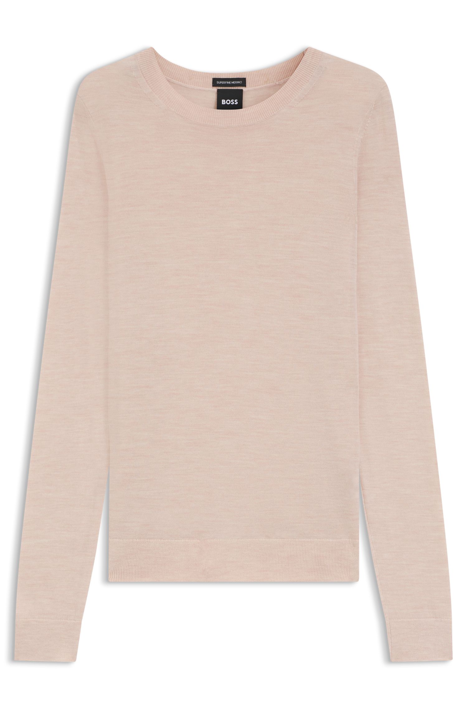 【BOSS博斯】超细美利奴羊毛圆领毛衣
