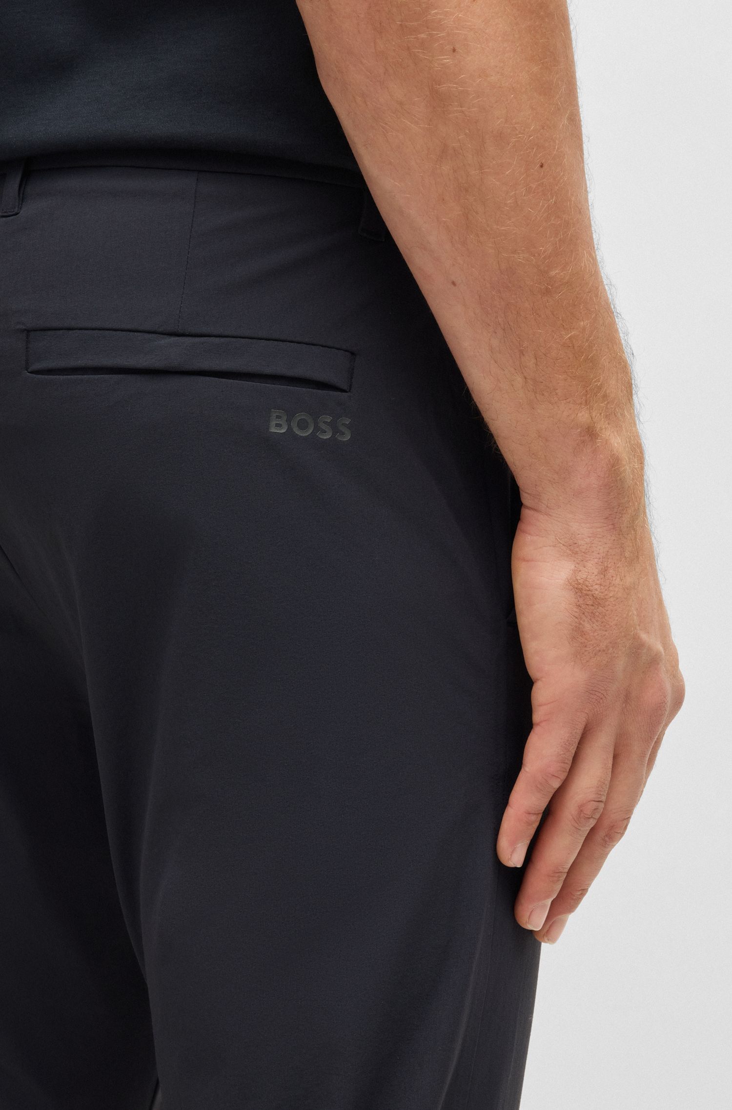 【BOSS博斯】易熨烫面料修身版长裤