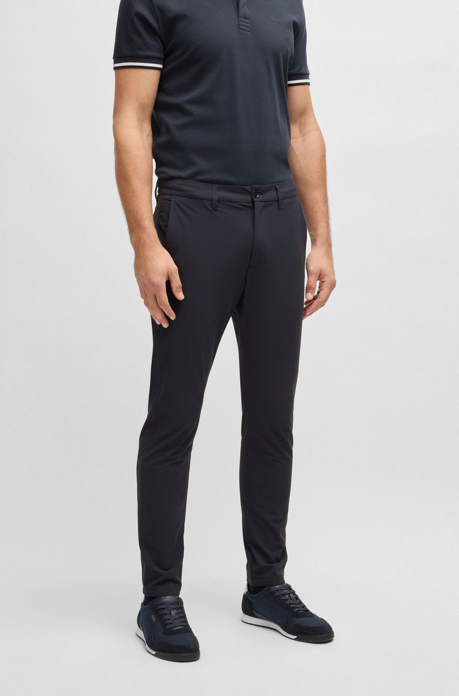 【BOSS博斯】易熨烫面料修身版长裤