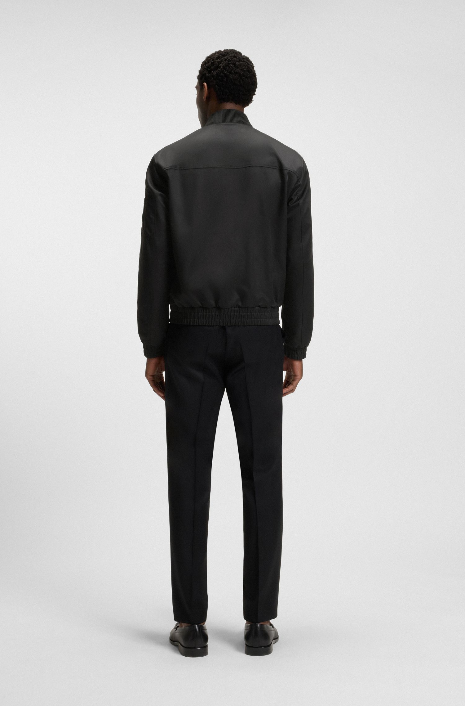 【BOSS博斯】双 B 造型交织字母装饰夹克