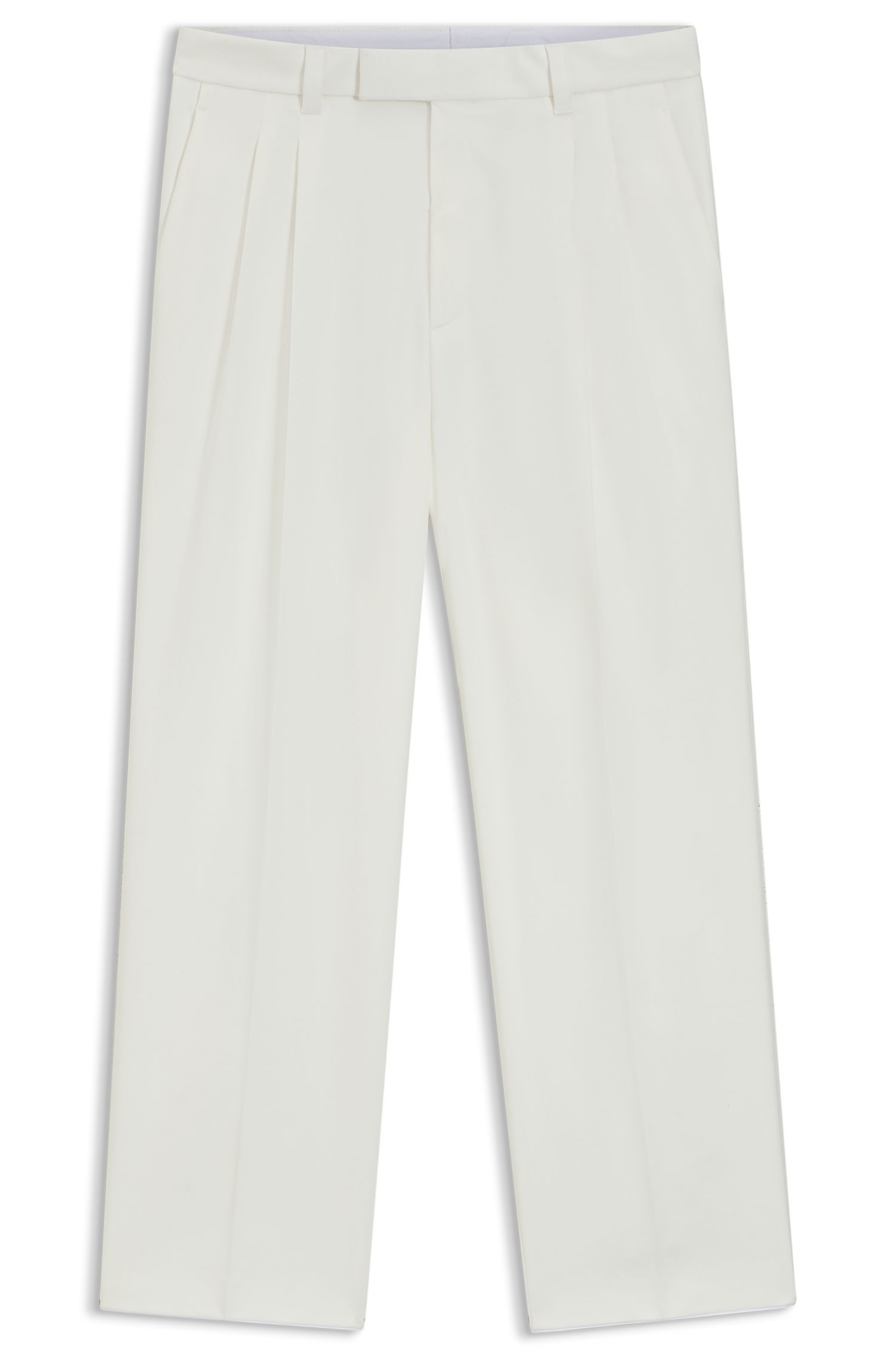 BOSS x Steiff 丝光弹力棉质宽松版型长裤