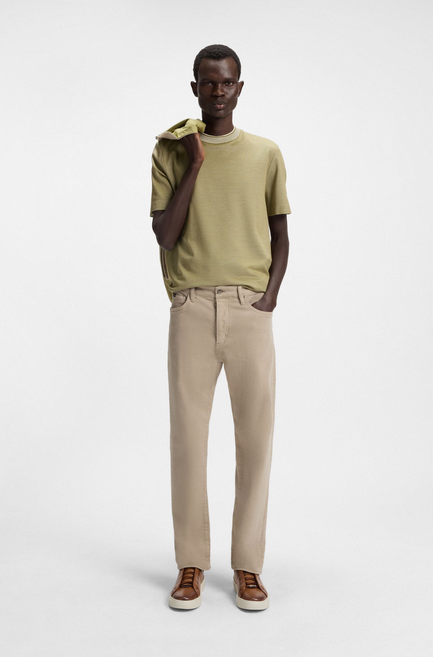 【BOSS博斯】隐藏鞋带 Gary 皮革运动鞋