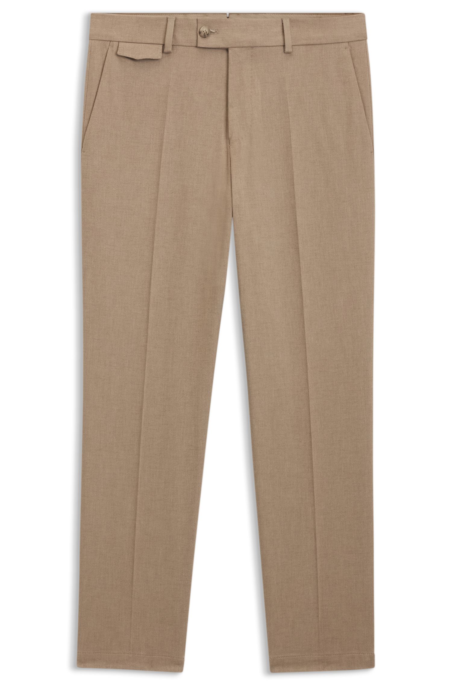 【BOSS博斯】棉质弹力锥形长裤