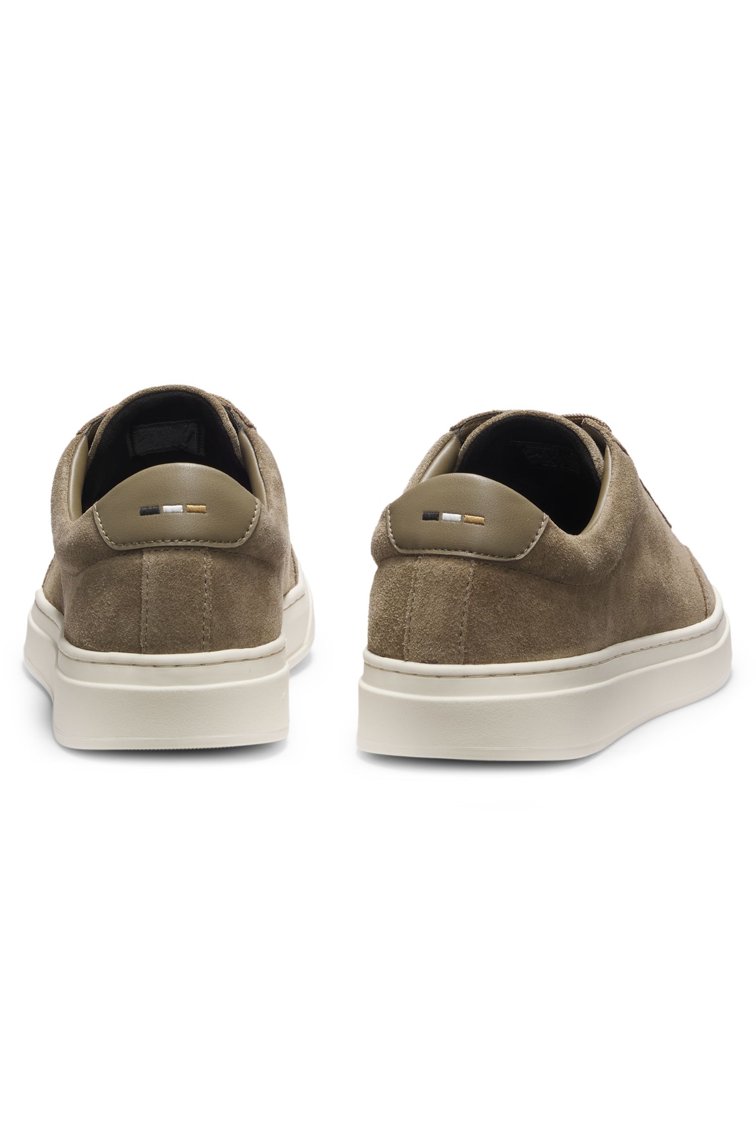 【BOSS博斯】皮革饰边皮革低帮运动鞋