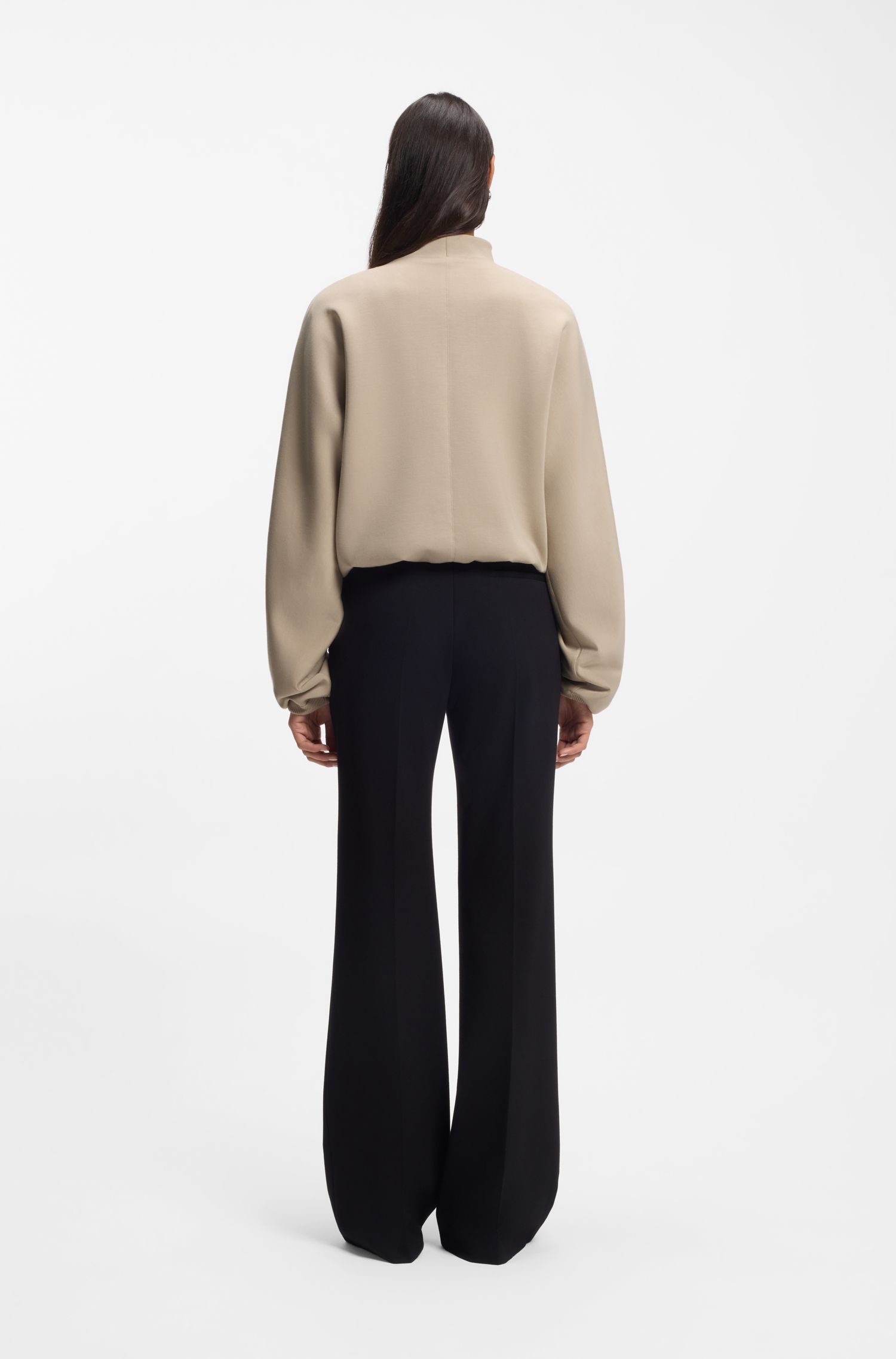 【BOSS博斯】弹力平纹布宽松版型飞行员夹克