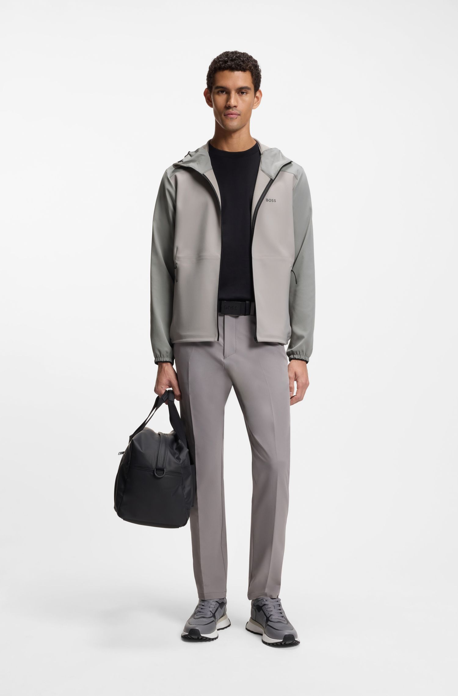 【BOSS博斯】四向弹力运动风混合夹克