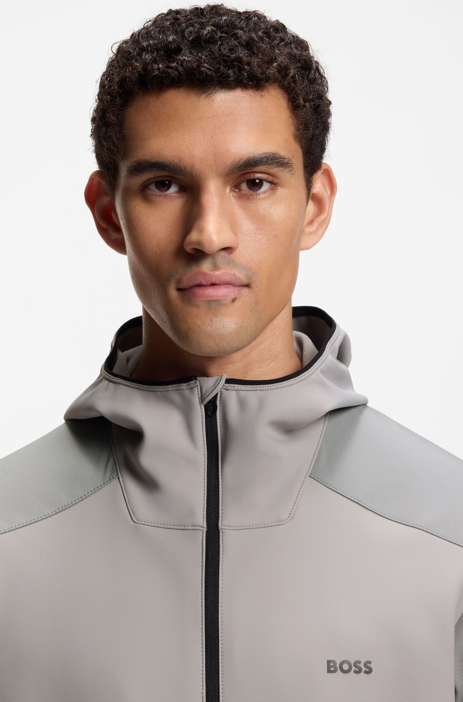 【BOSS博斯】四向弹力运动风混合夹克
