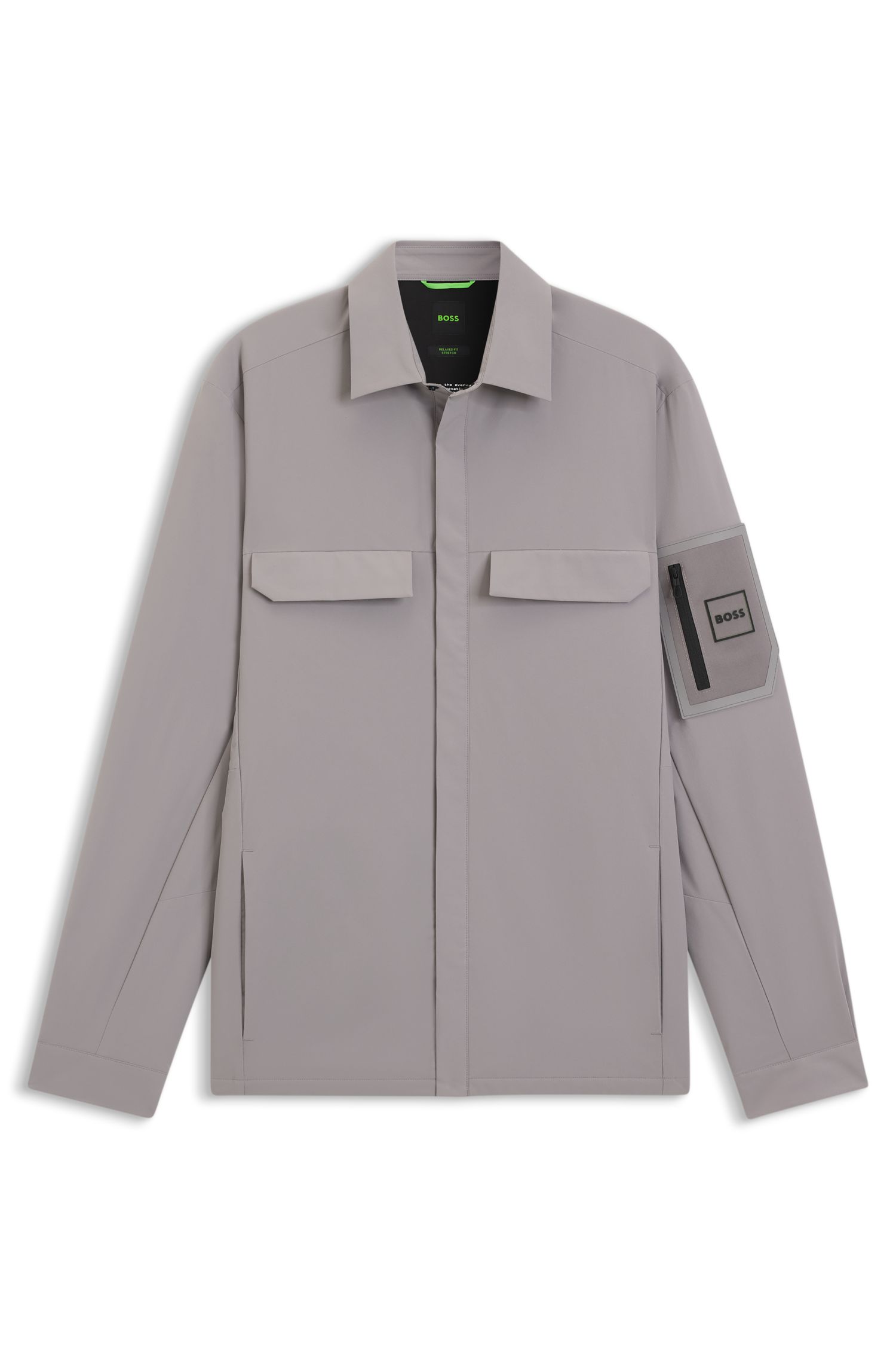 【BOSS博斯】府绸宽松版型外套衬衫