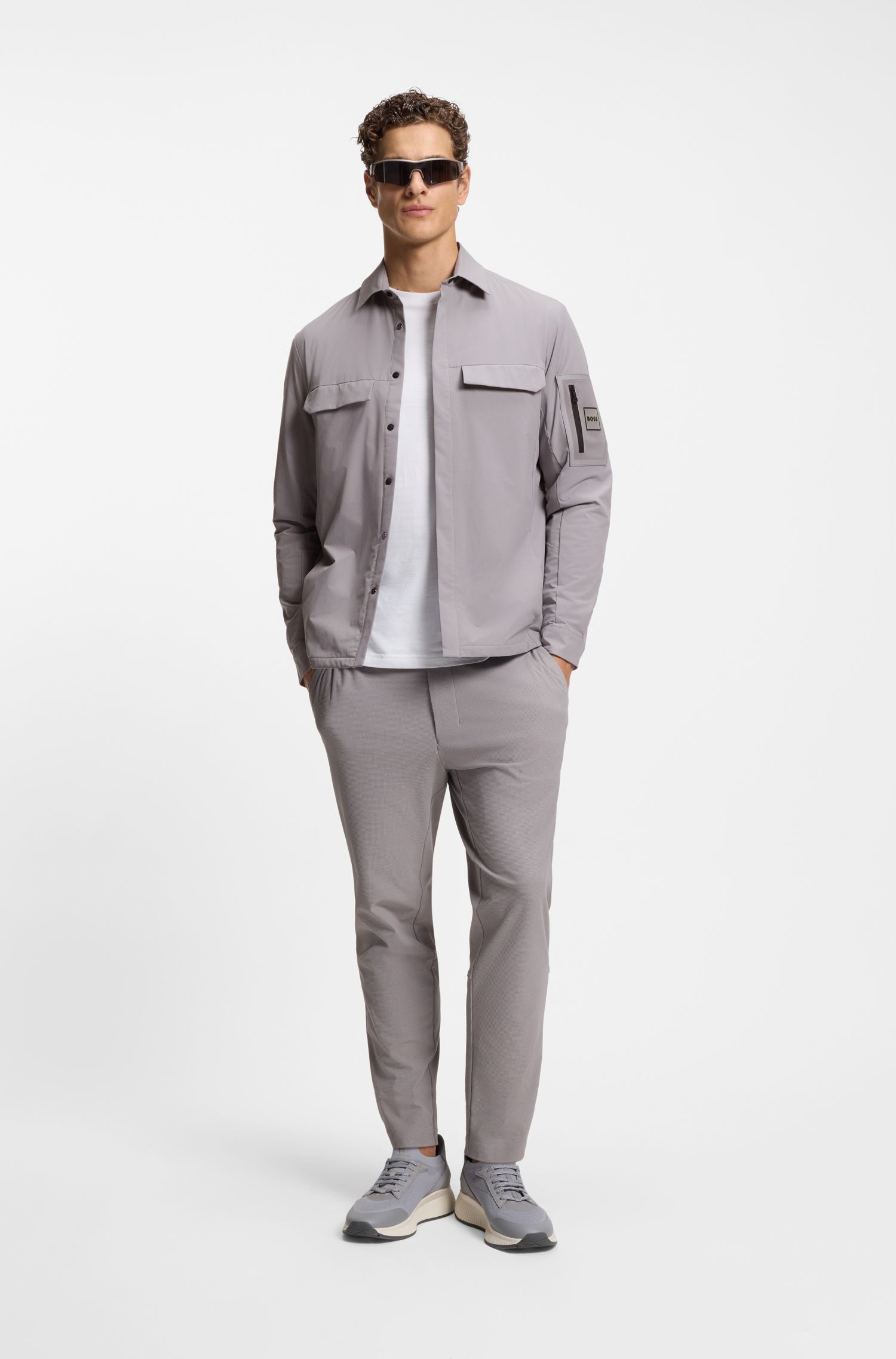 【BOSS博斯】府绸宽松版型外套衬衫