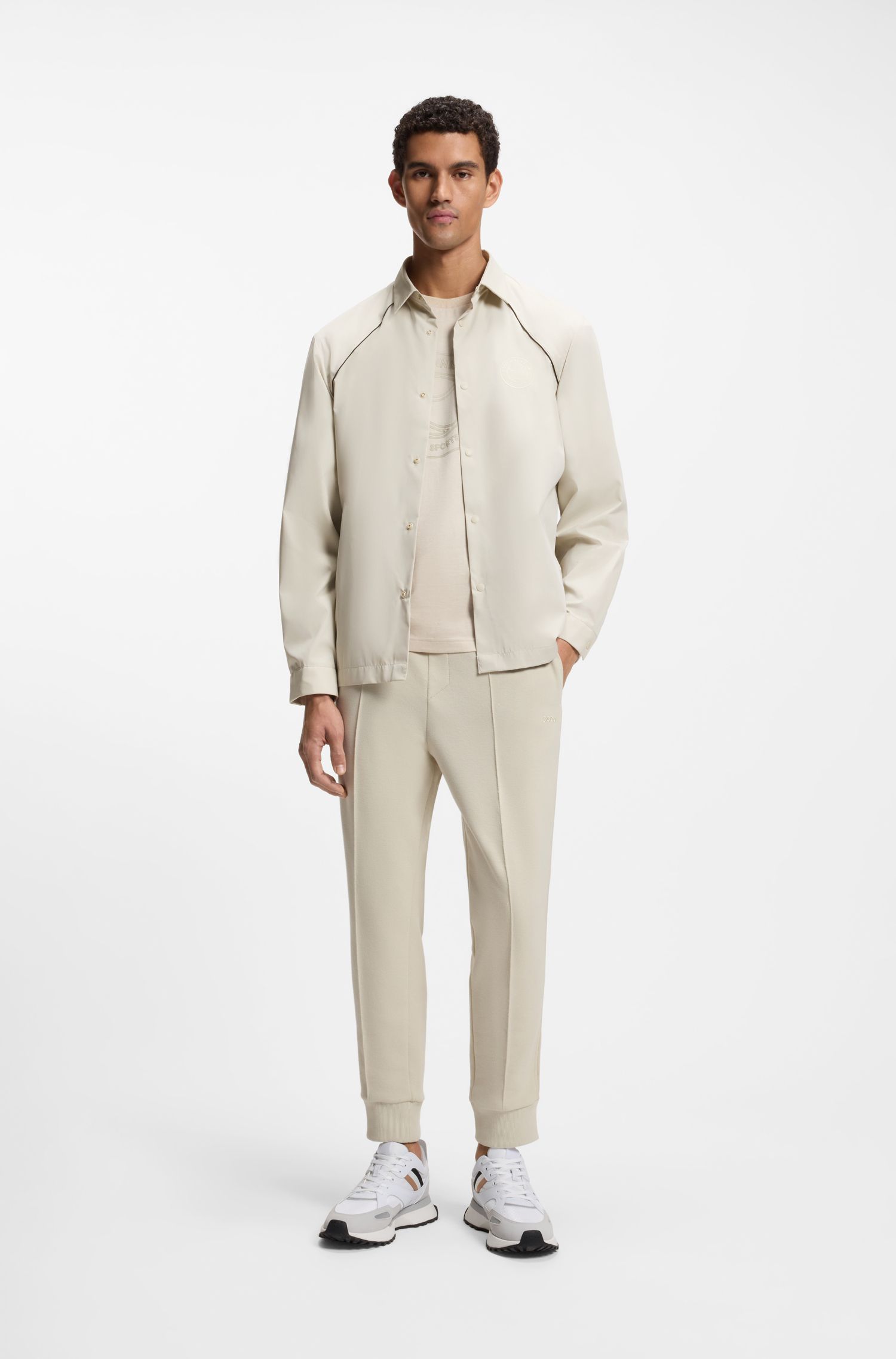 【BOSS博斯】饰面宽松版型外套衬衫