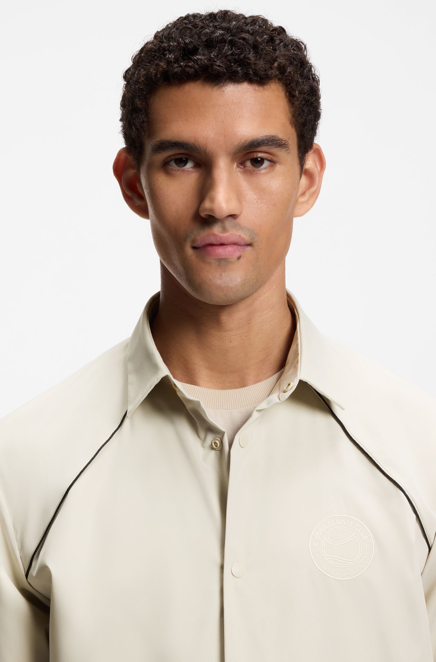 【BOSS博斯】饰面宽松版型外套衬衫