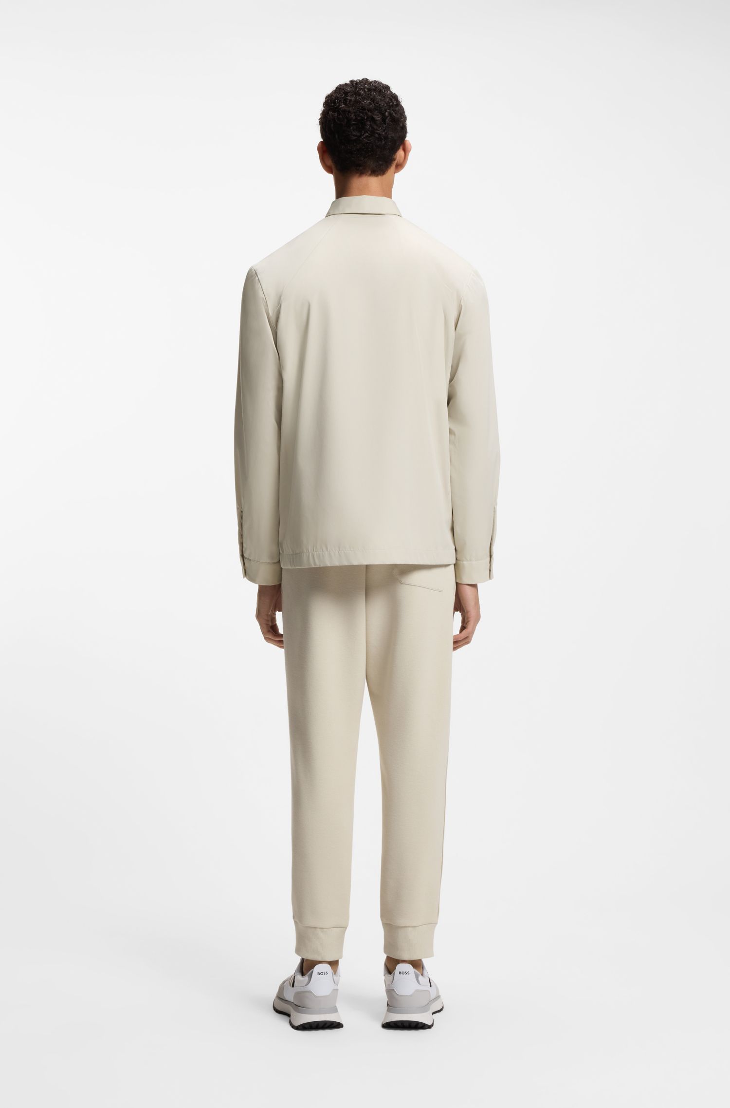 【BOSS博斯】饰面宽松版型外套衬衫