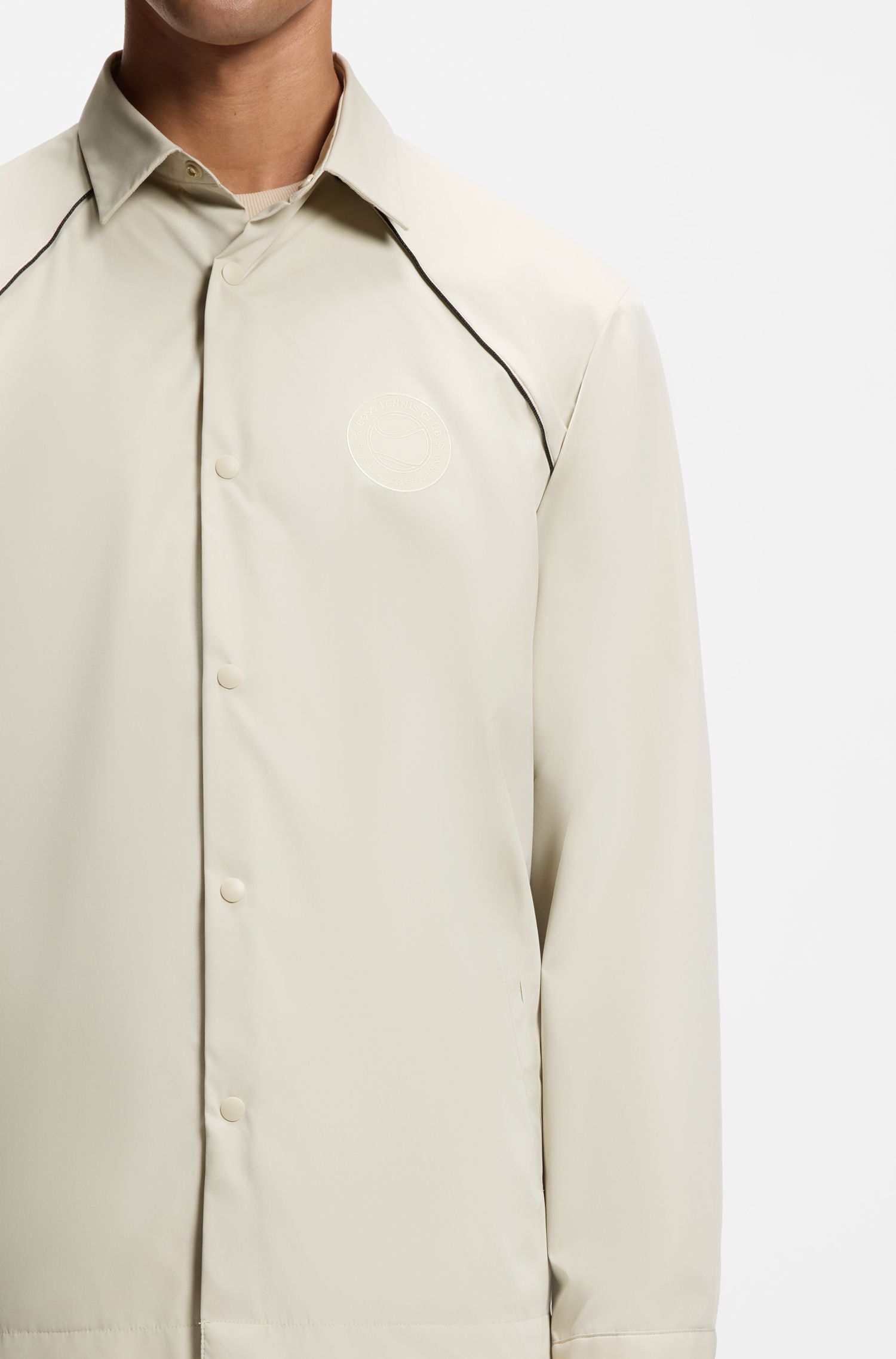 【BOSS博斯】饰面宽松版型外套衬衫