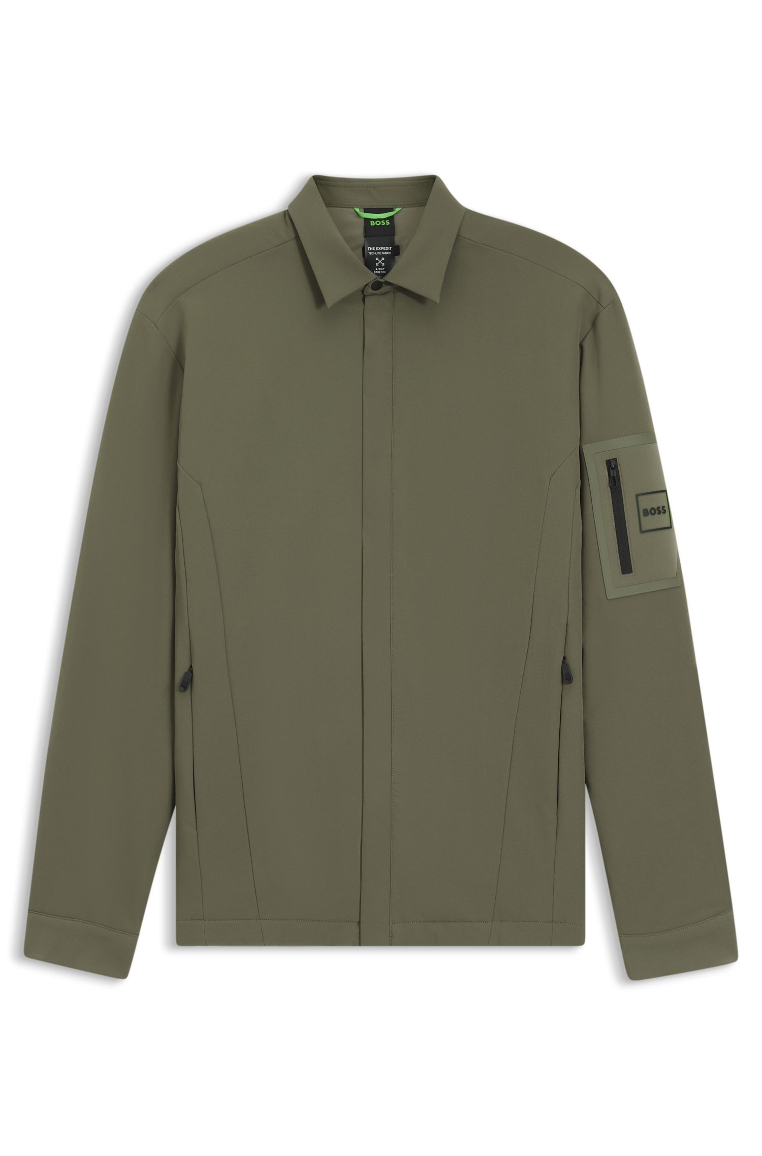 【BOSS博斯】饰面宽松版型外套衬衫