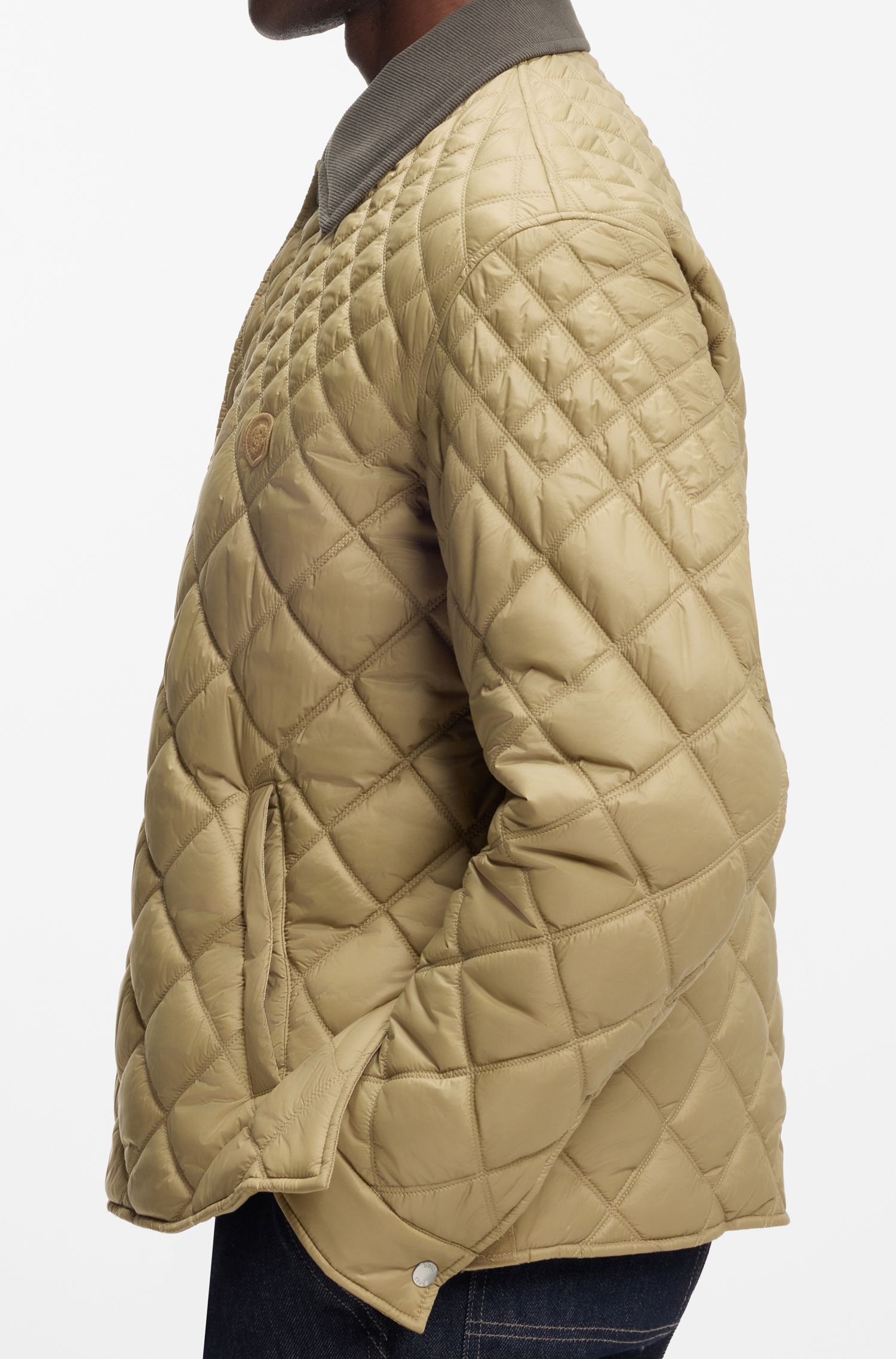 【BOSS博斯】混合绗缝夹克