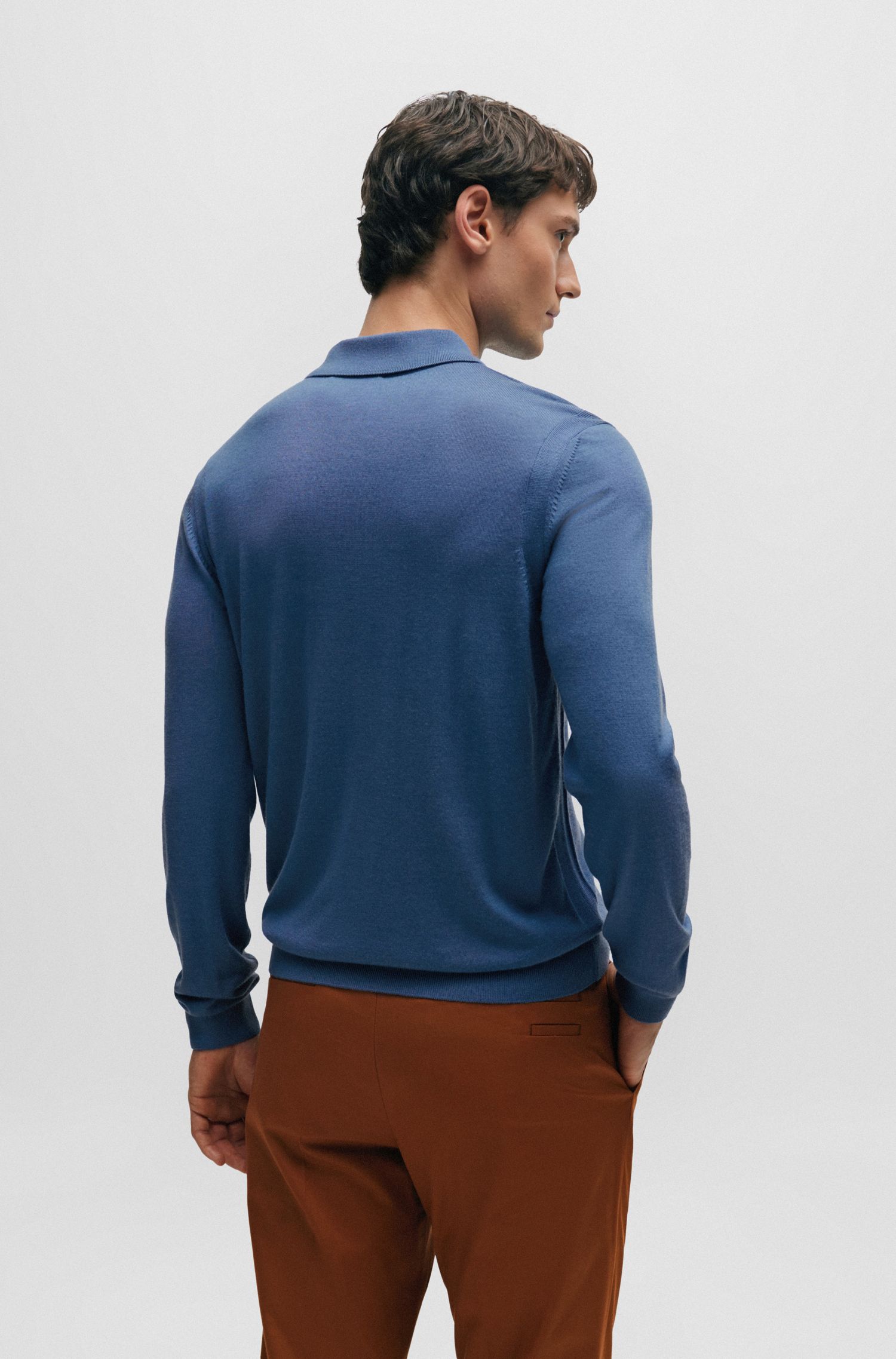 【BOSS博斯】常规版型Polo领针织衫