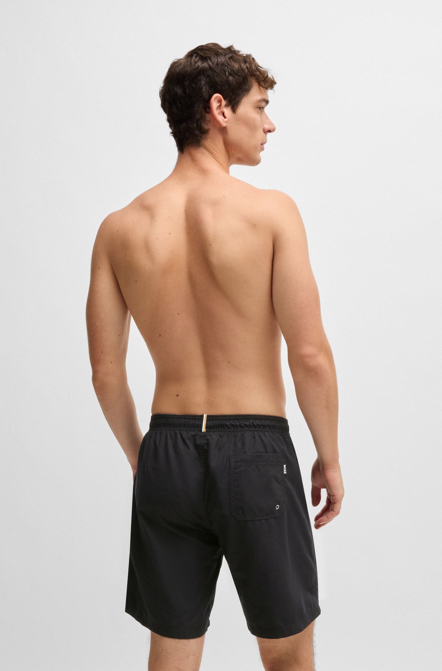 【BOSS博斯】快干面料全衬里游泳短裤