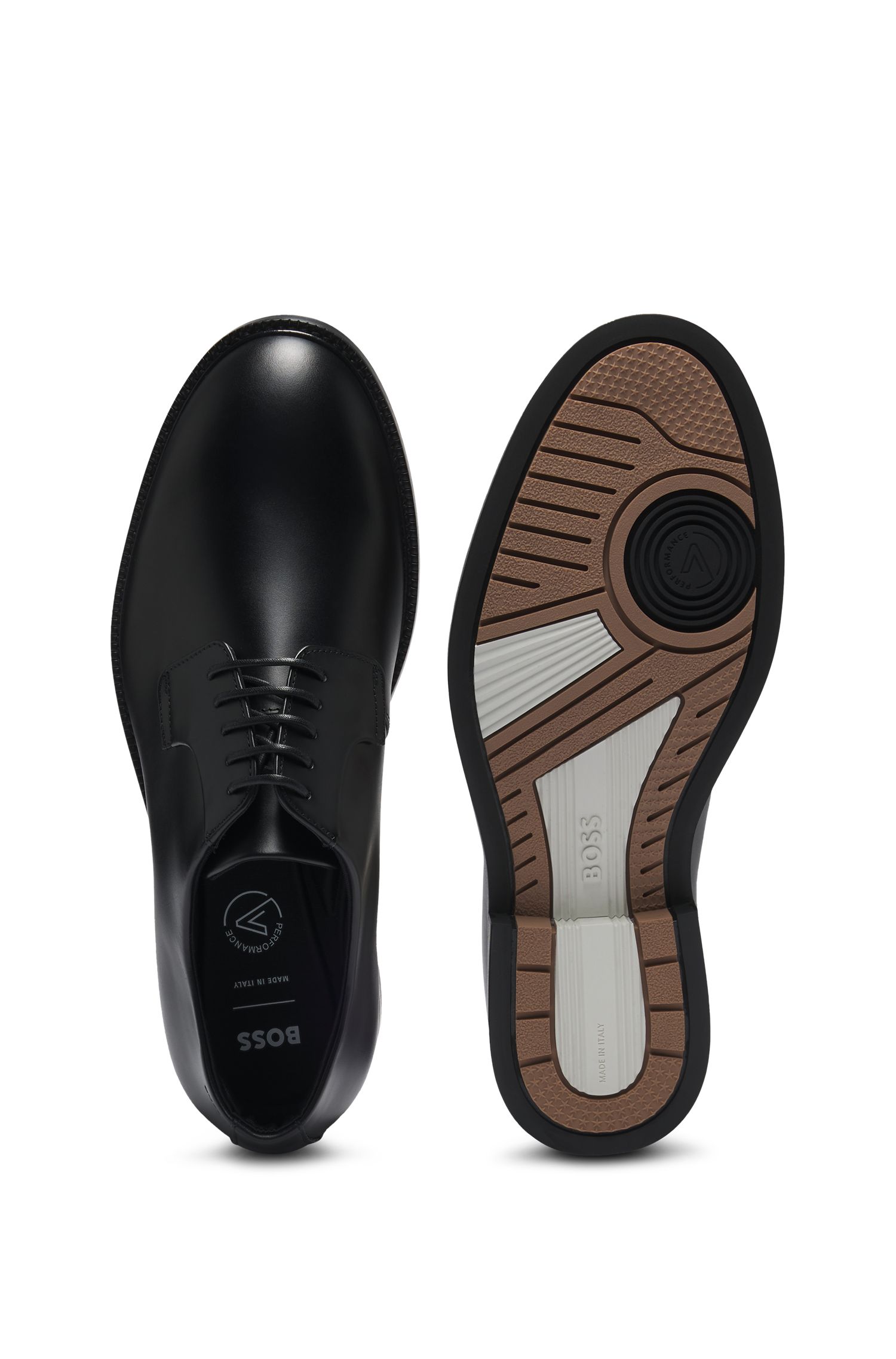 【BOSS博斯】Dressletic 皮革德比鞋