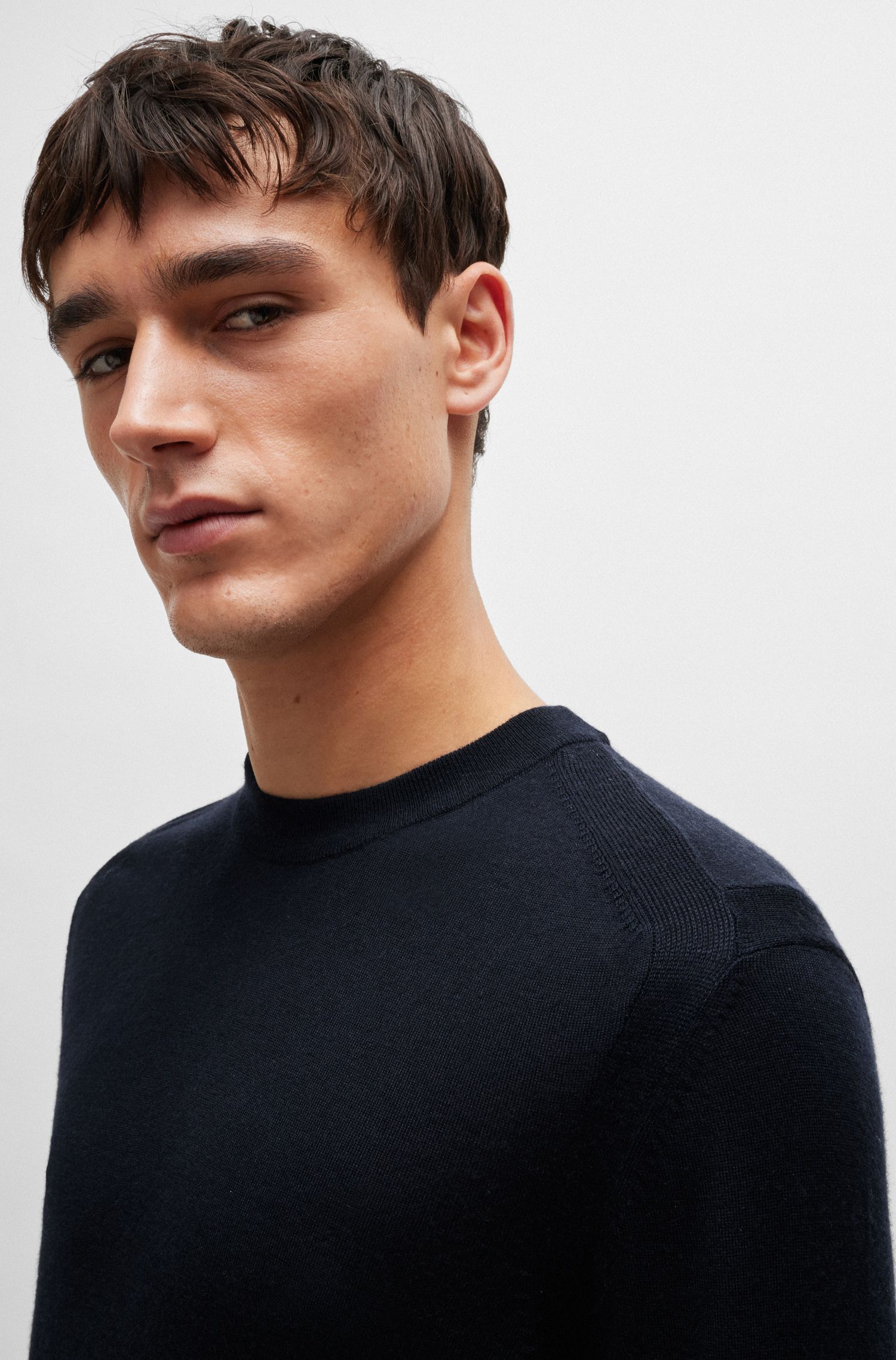 【BOSS博斯】常规版型圆领针织衫