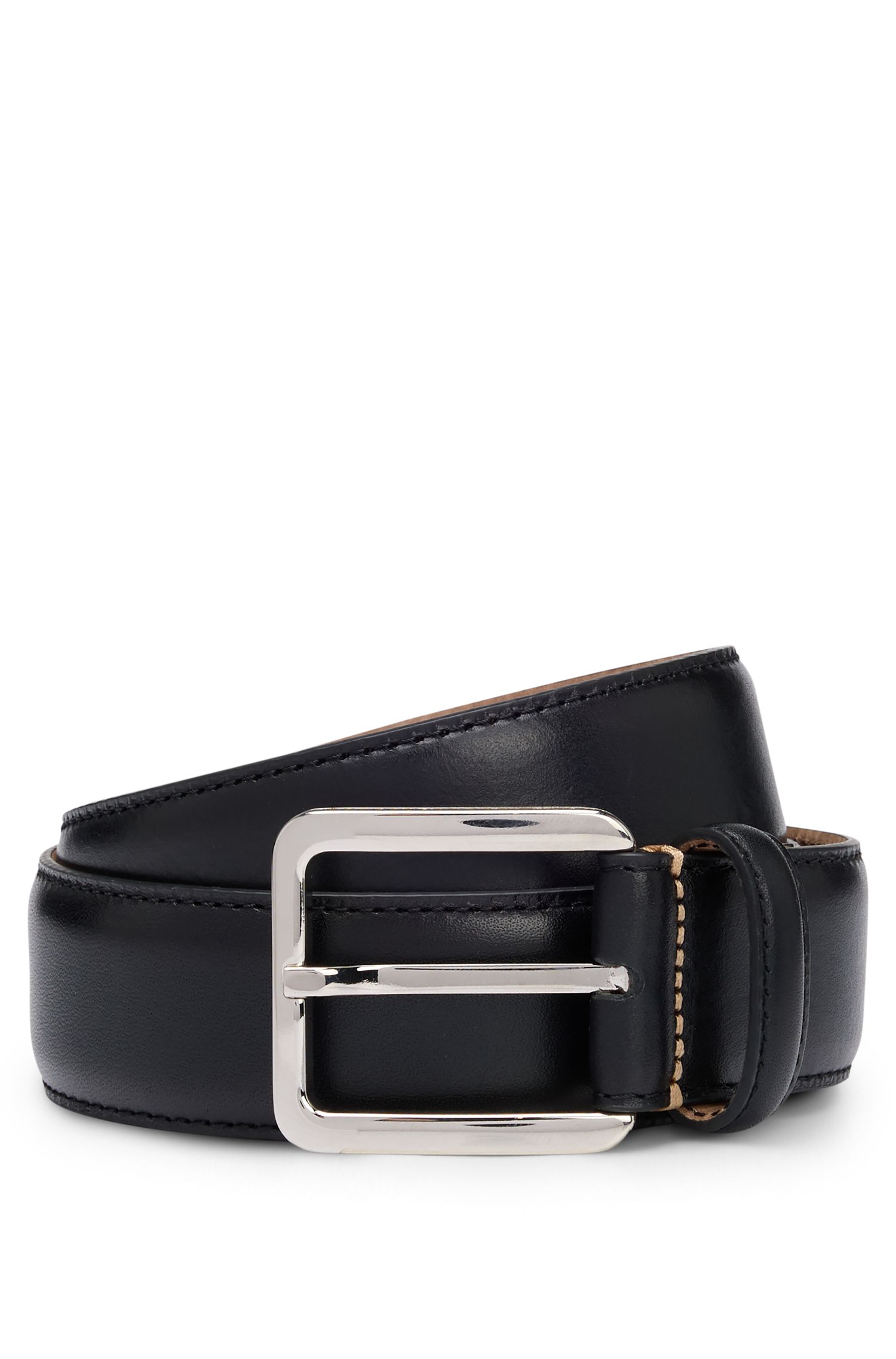 【BOSS博斯】意大利对比缝线皮带