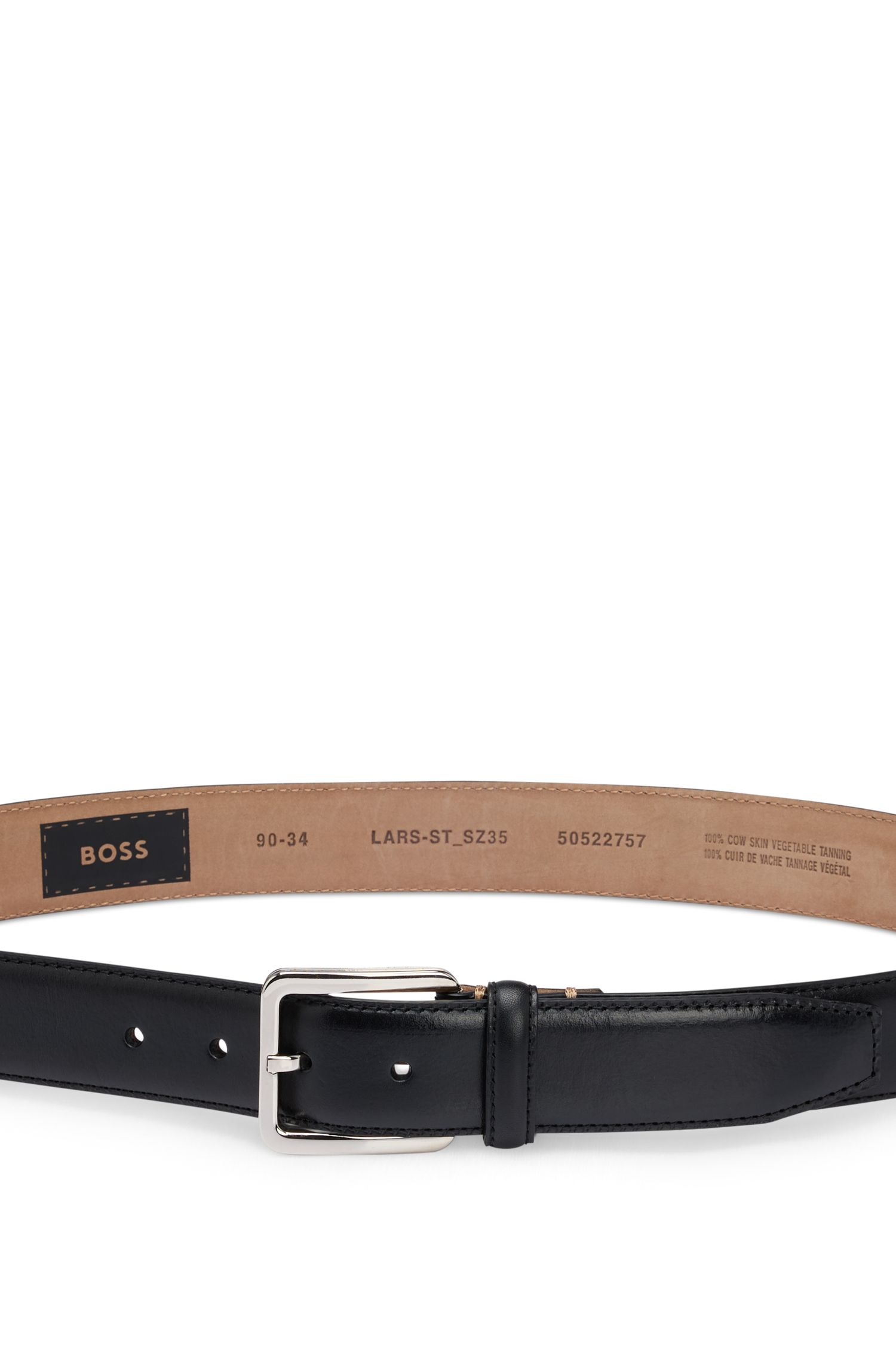 【BOSS博斯】意大利对比缝线皮带