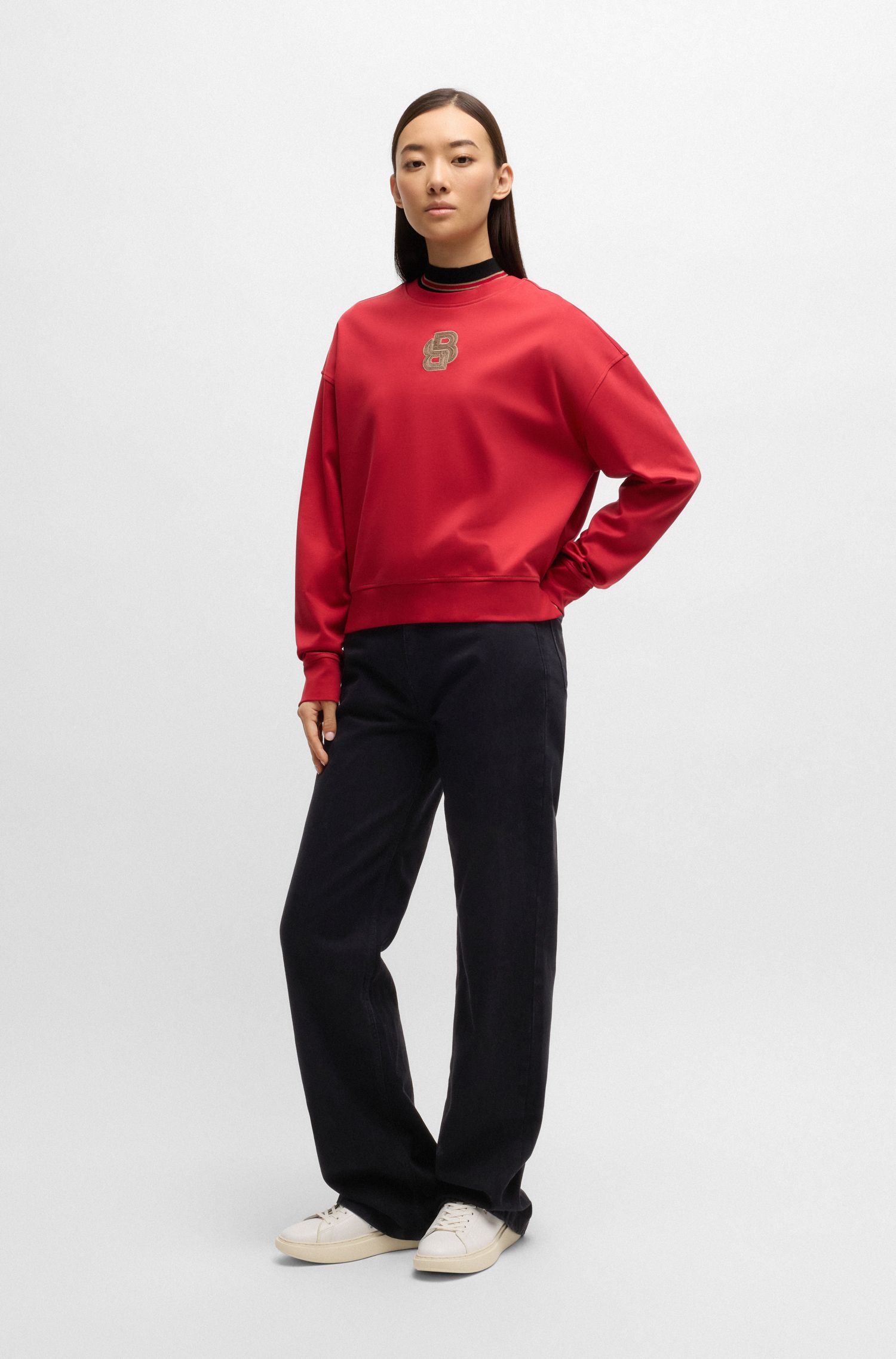 【BOSS博斯】经典黑色牛仔裤