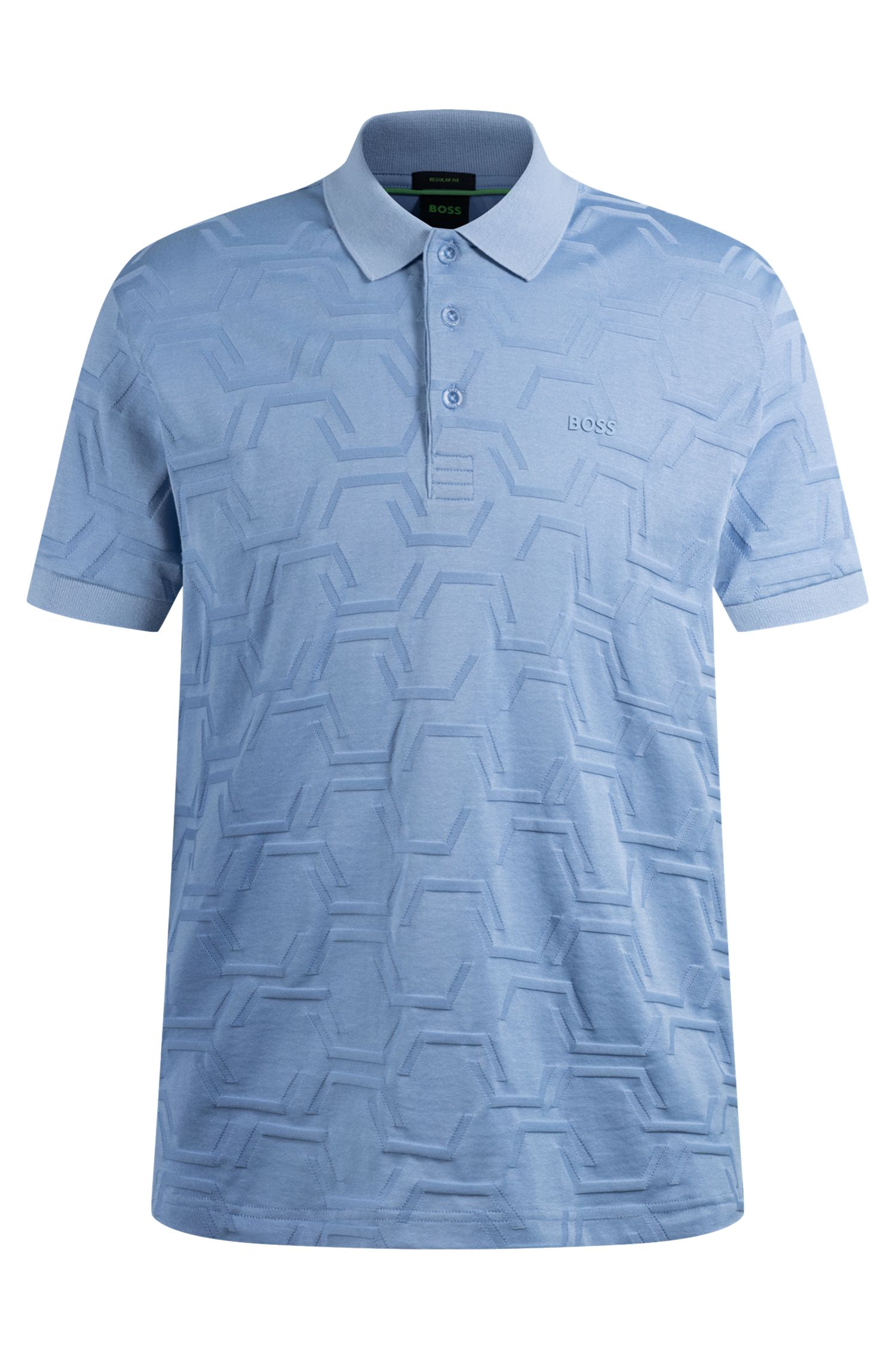 【BOSS博斯】绗缝丝光棉质宽松版型 Paddy Polo 衫