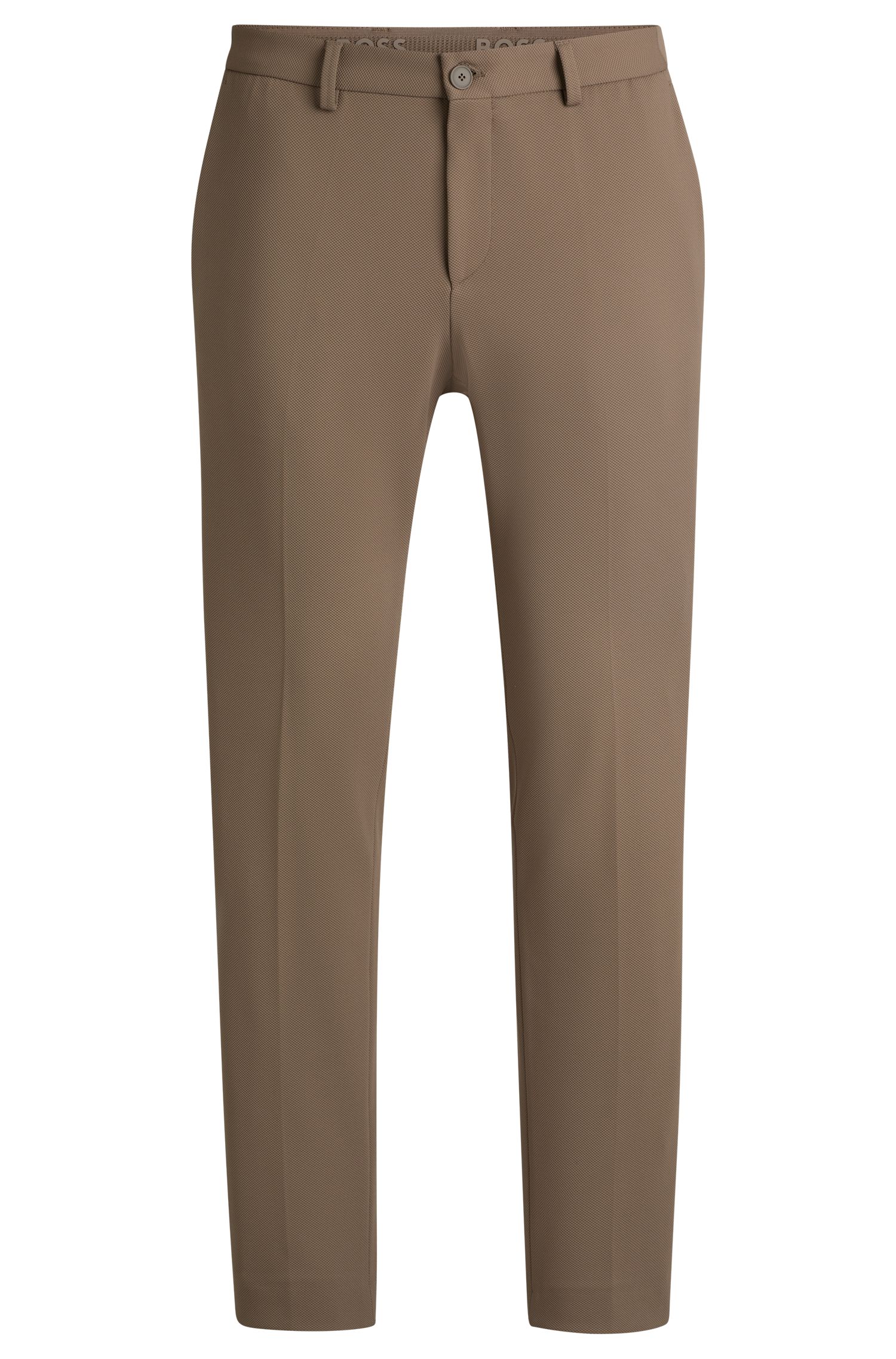 【BOSS博斯】水洗修身弹性面料长裤