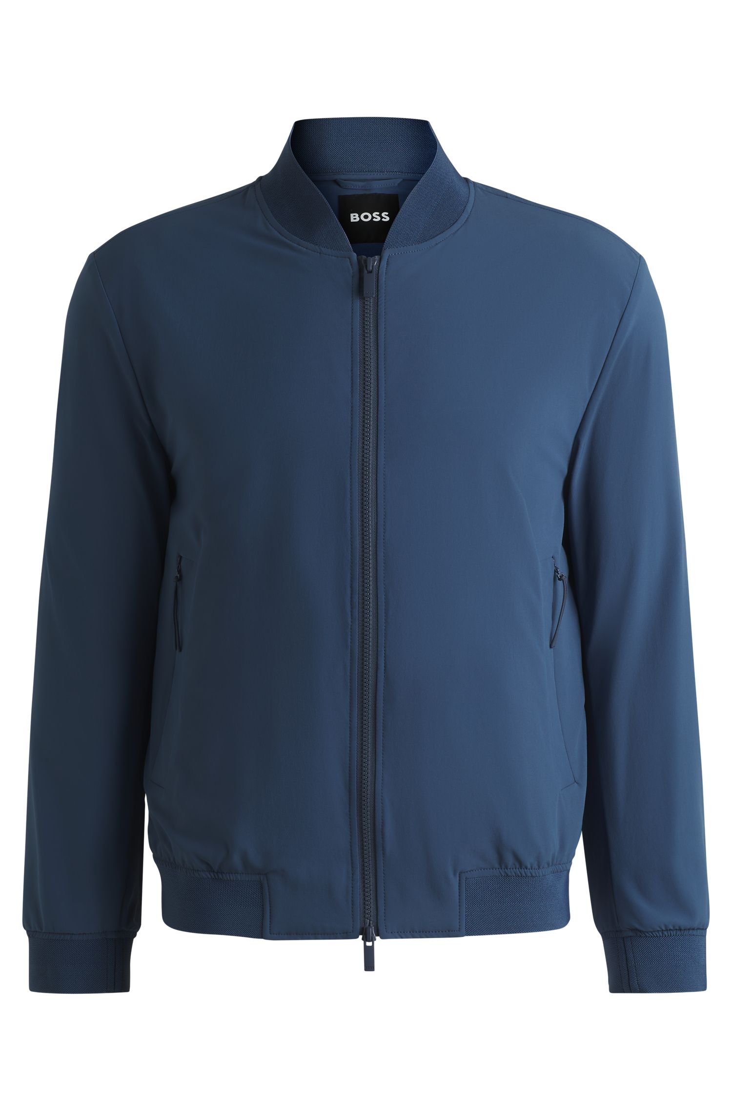 【BOSS博斯】针织装饰修身束腰夹克