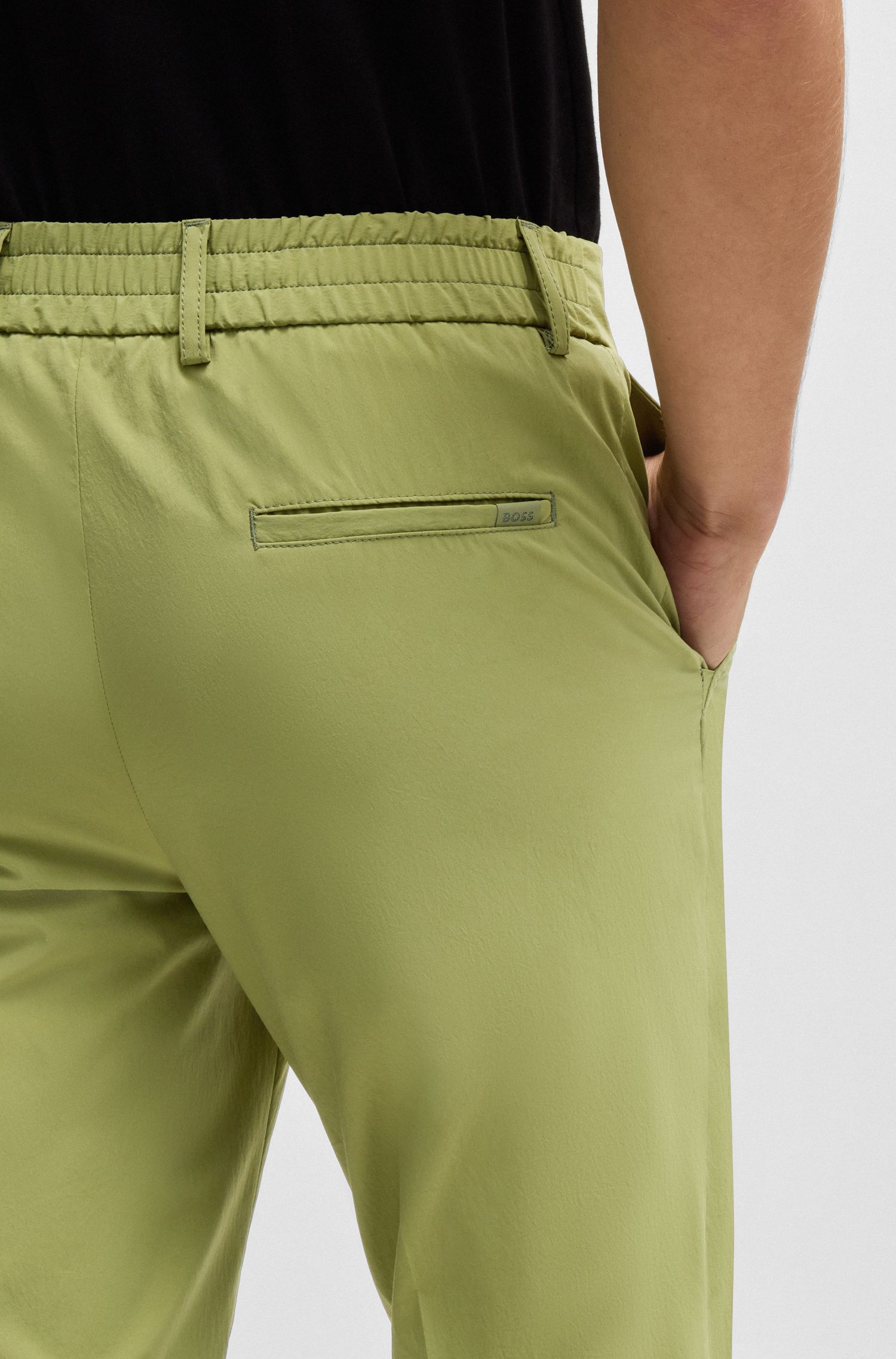 【BOSS博斯】UV 防护府绸正装裤