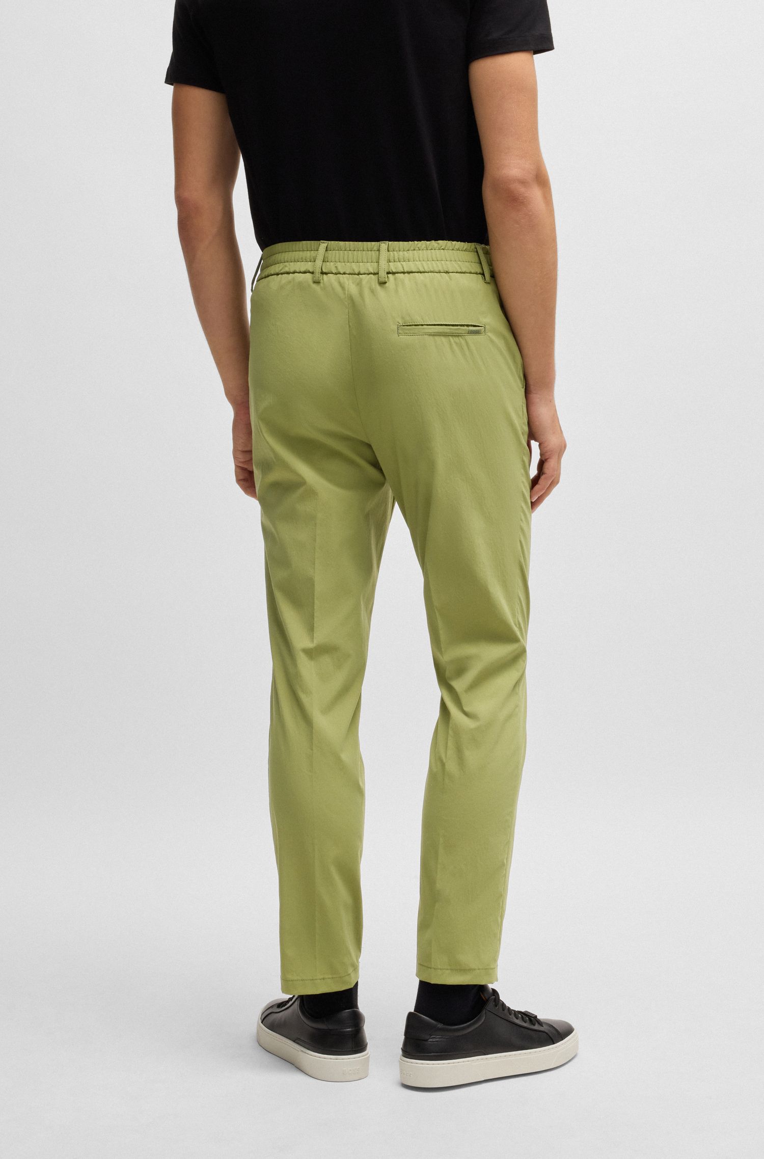 【BOSS博斯】UV 防护府绸正装裤