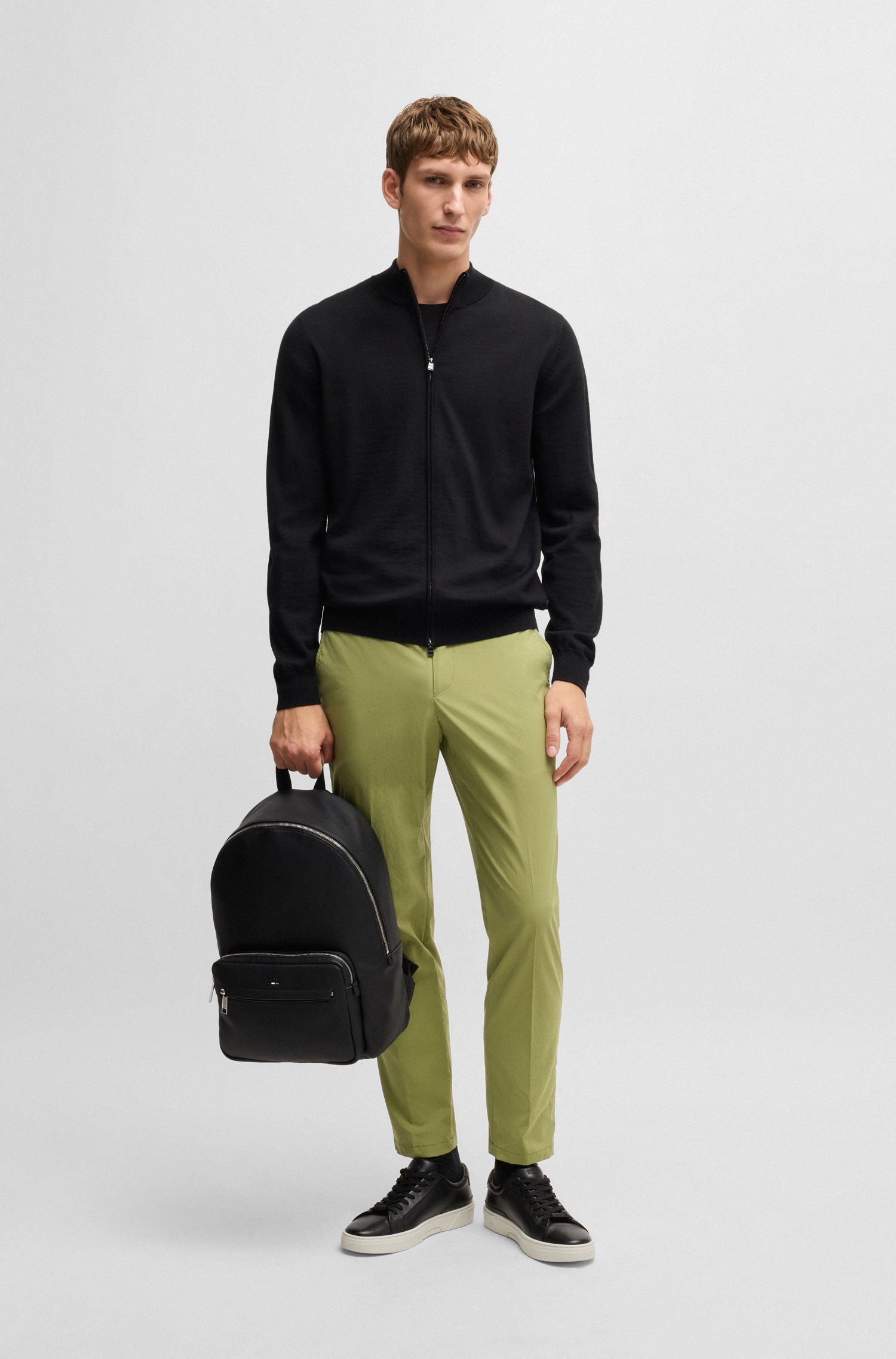 【BOSS博斯】UV 防护府绸正装裤