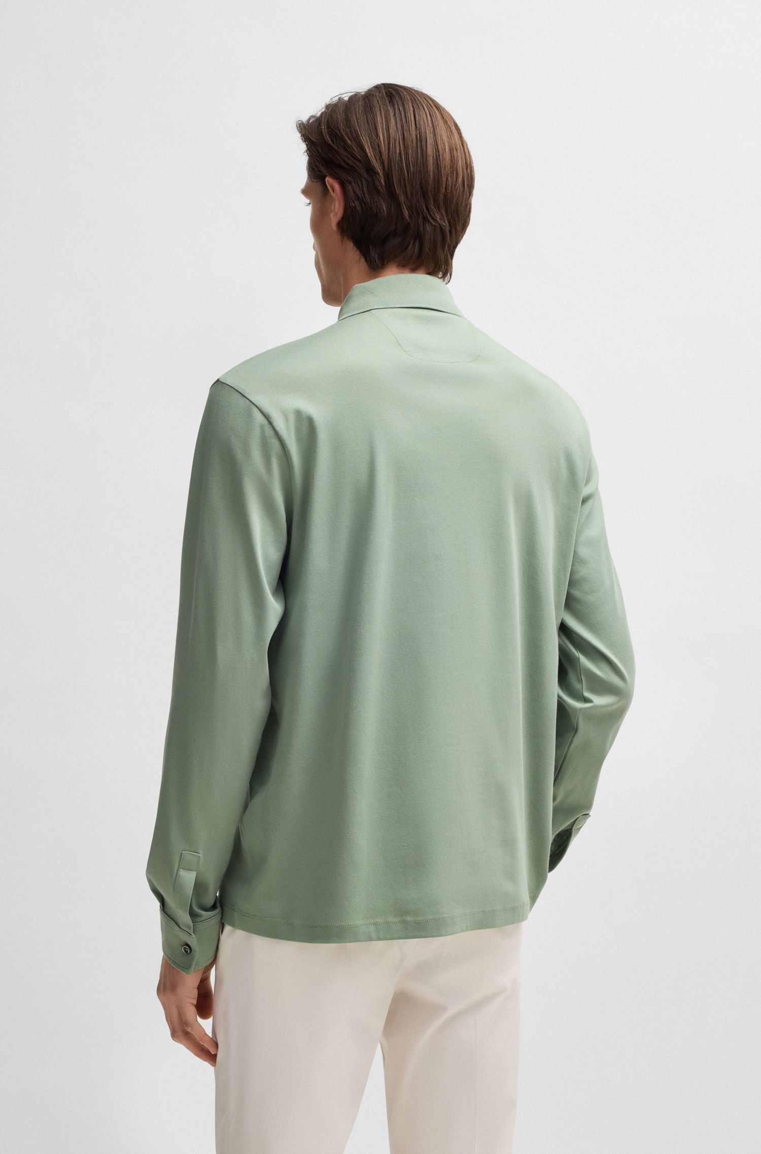 【BOSS博斯】常规版型丝光棉 Polo 衫