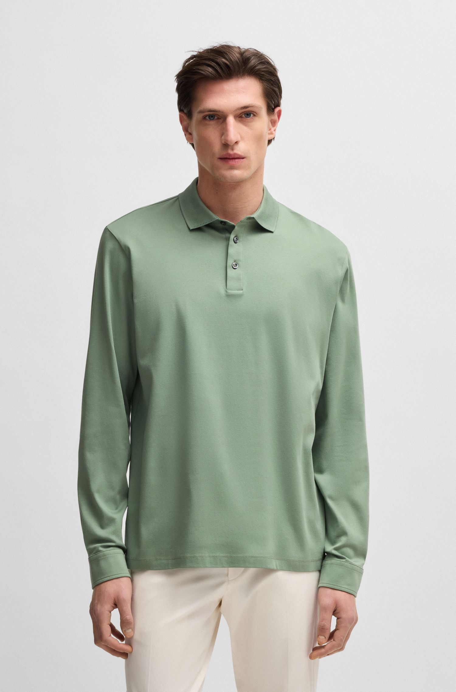 【BOSS博斯】常规版型丝光棉 Polo 衫